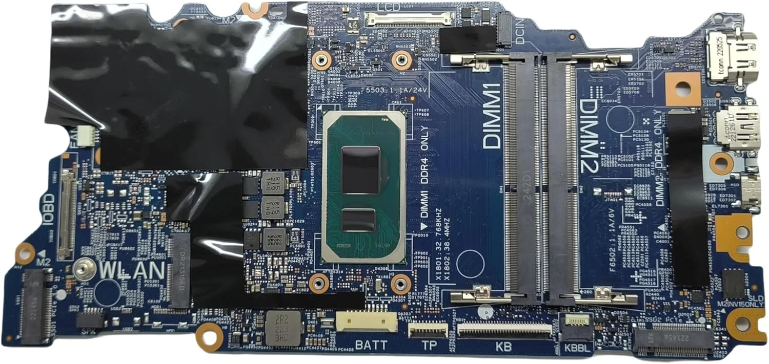 مادربرد جایگزین لپ تاپ Cyborg-N15 TGL 203067-1 برای Dell Inspiron 5510، برد اصلی سیستم با پردازنده i5-11320H، شماره قطعه 02FP3N 2FP3N