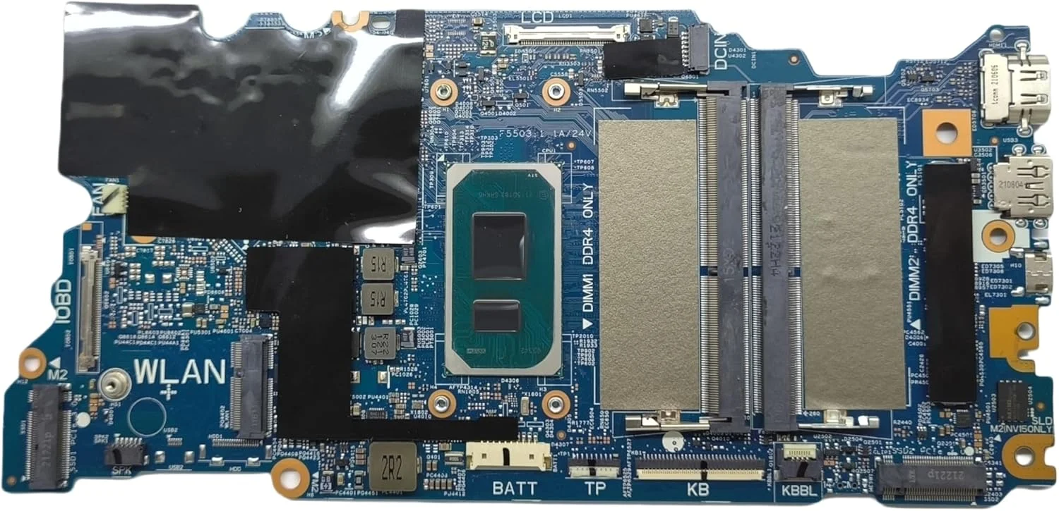 مادربرد جایگزین لپ تاپ 213109-1 Cyborg-N15 TGL New PD برای Dell Inspiron 5418، برد اصلی سیستم با پردازنده i5-11300H، شماره قطعه 0GXW7C GXW7C