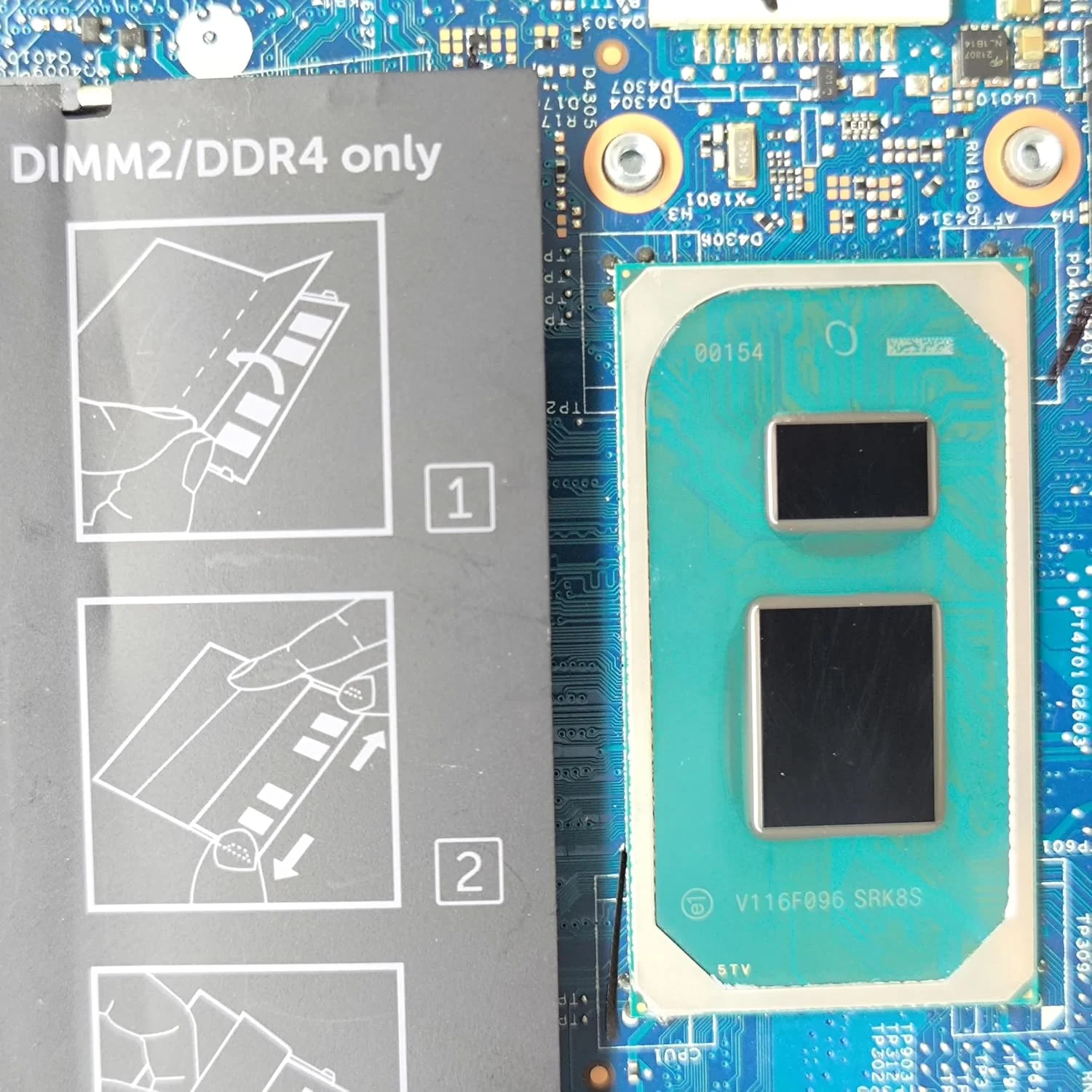 مادربرد جایگزین لپ تاپ Cyborg-N15 TGL 203067-1 برای Dell inspiron 5510، برد اصلی سیستم با پردازنده i3-1125G4، شماره قطعه 0FTJFH FTJFH