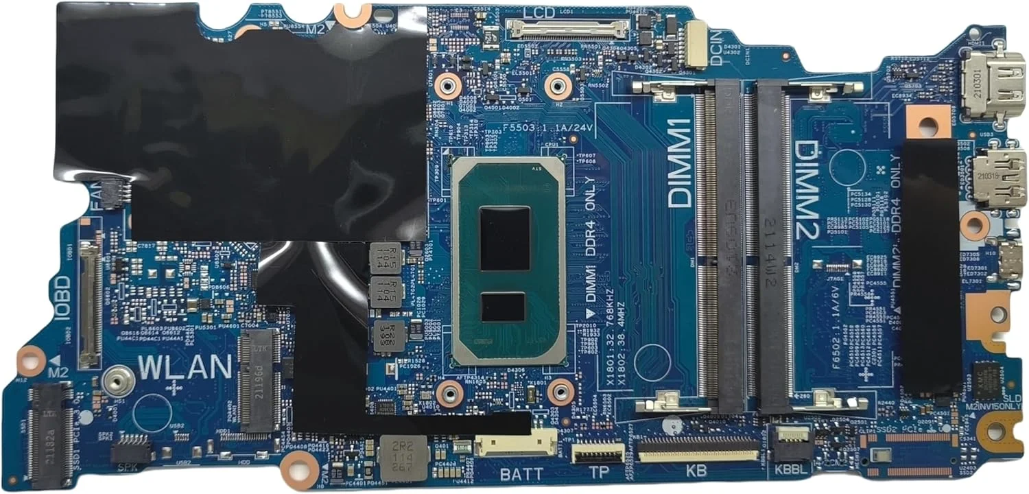 مادربرد جایگزین لپ تاپ 213108-1 Cyborg-N14 TGL New PD برای Dell inspiron 5518، برد اصلی سیستم با پردازنده i7-11370H، شماره قطعه 0F4PX6 F4PX6