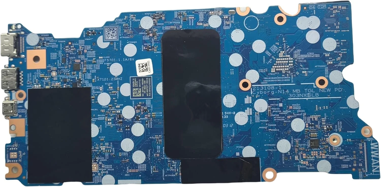 مادربرد جایگزین لپ تاپ 213108-1 Cyborg-N14 TGL New PD برای Dell Inspiron 5418، برد اصلی سیستم با پردازنده i5-11320H، شماره قطعه 05YT13 5YT13
