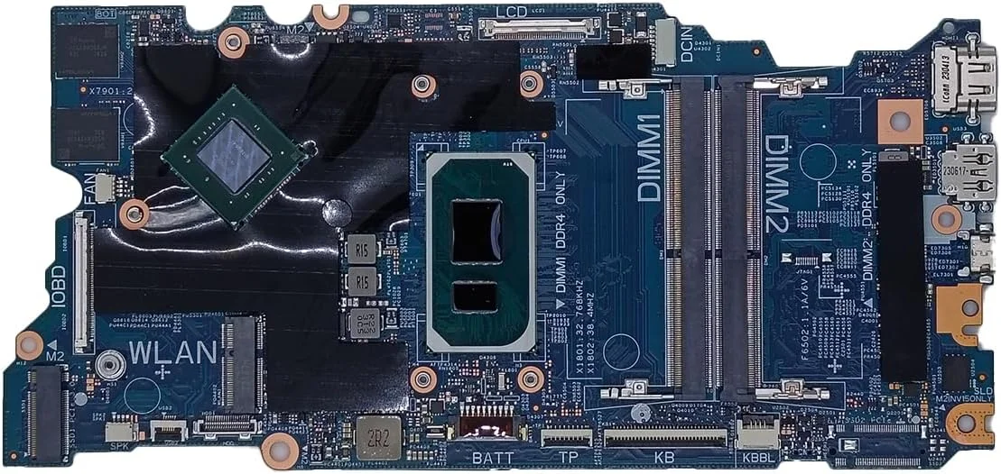 مادربرد جایگزین لپ تاپ 213093-1 Cyborg-L14 TGL New PD برای Dell Latitude 3420، پردازنده i5-1135G7، رم گرافیک MX350 2G، شماره قطعه 02K56M 2K56M