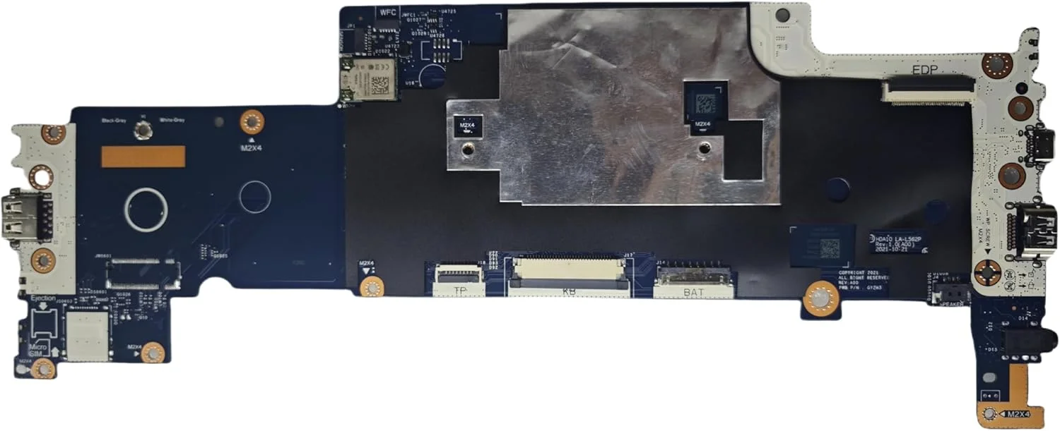 مادربرد جایگزین لپ تاپ HDA10 LA-L562P برای Dell Chromebook 3110 2-in-1، پردازنده N4500، رم 8 گیگابایت، حافظه 64 گیگابایت 02JJMT 2JJMT