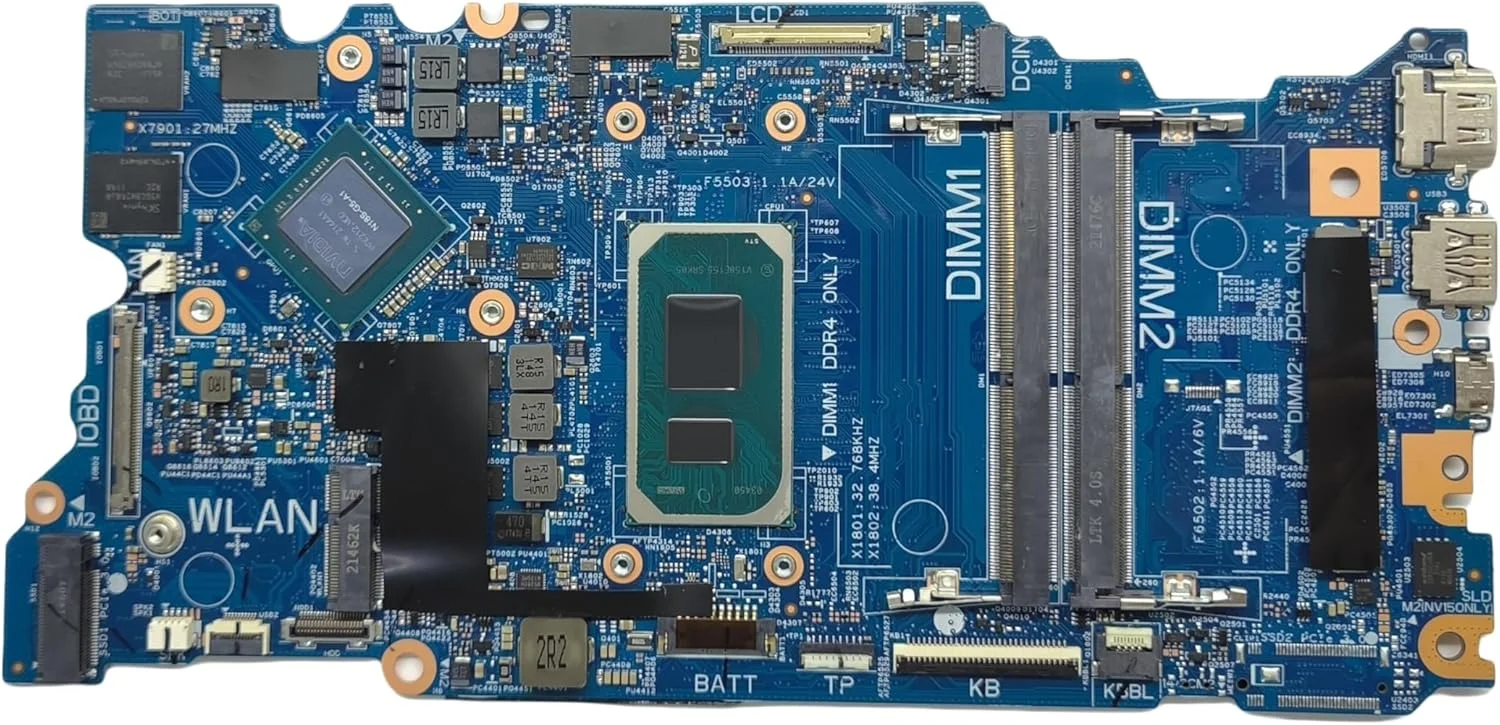 مادربرد جایگزین لپ تاپ Cyborg-L14 MB TGL New LAN 213105-2 برای Dell Latitude 3520، برد سیستم پردازنده i5-1135G7 MX450 2GB 028NGM 28NGM