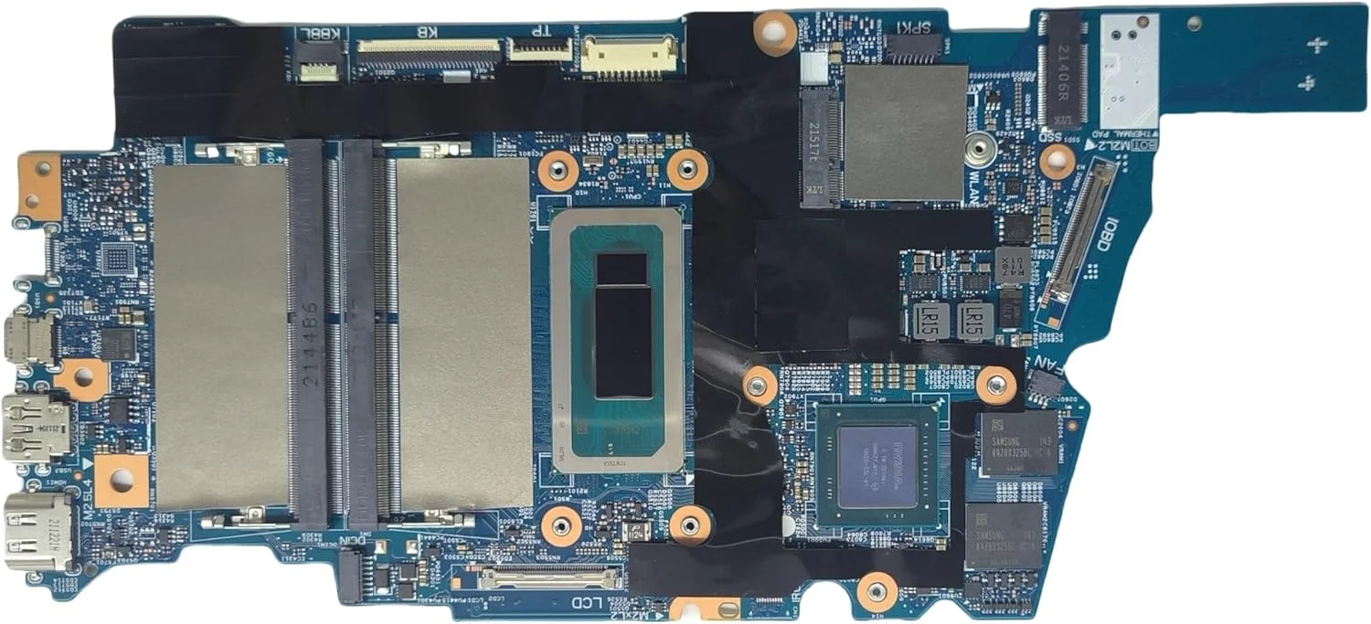 مادربرد جایگزین لپ تاپ ODIN N ADL DDR4 DIS 213267-1 برای Dell Inspiron 16 5620، برد اصلی سیستم با پردازنده i5-1240P و کارت گرافیک MX570 2G VRAM، شماره قطعات 01VXYK 1VXYK