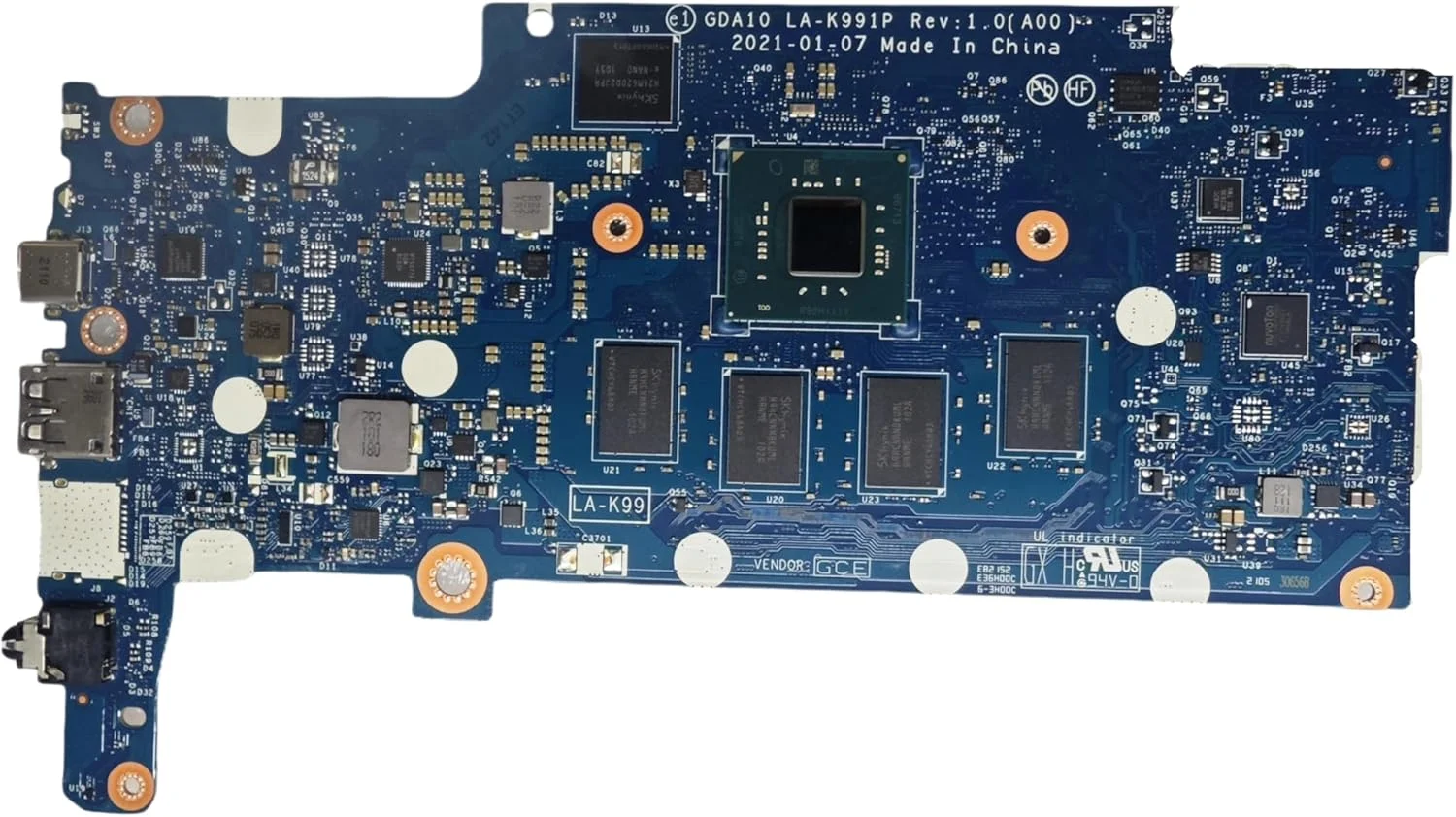 مادربرد جایگزین لپ تاپ EDA10 LA-K991P برای Dell Chromebook 3100، پردازنده N4020 1.1 گیگاهرتز دو هسته ای، 4 گیگابایت رم، 32 گیگابایت حافظه، 0WTFWV WTFWV (مناسب برای CHROMEBOOK 3100 2-in-1 نیست)