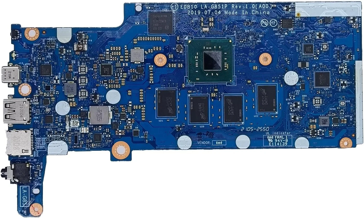 مادربرد جایگزین لپ تاپ EDB10 LA-G851P برای Dell Chromebook 3100 2 در 1، پردازنده N4020 1.1 گیگاهرتز دو هسته ای، 4 گیگابایت رم، 32 گیگابایت حافظه، 023HCT 23HCT