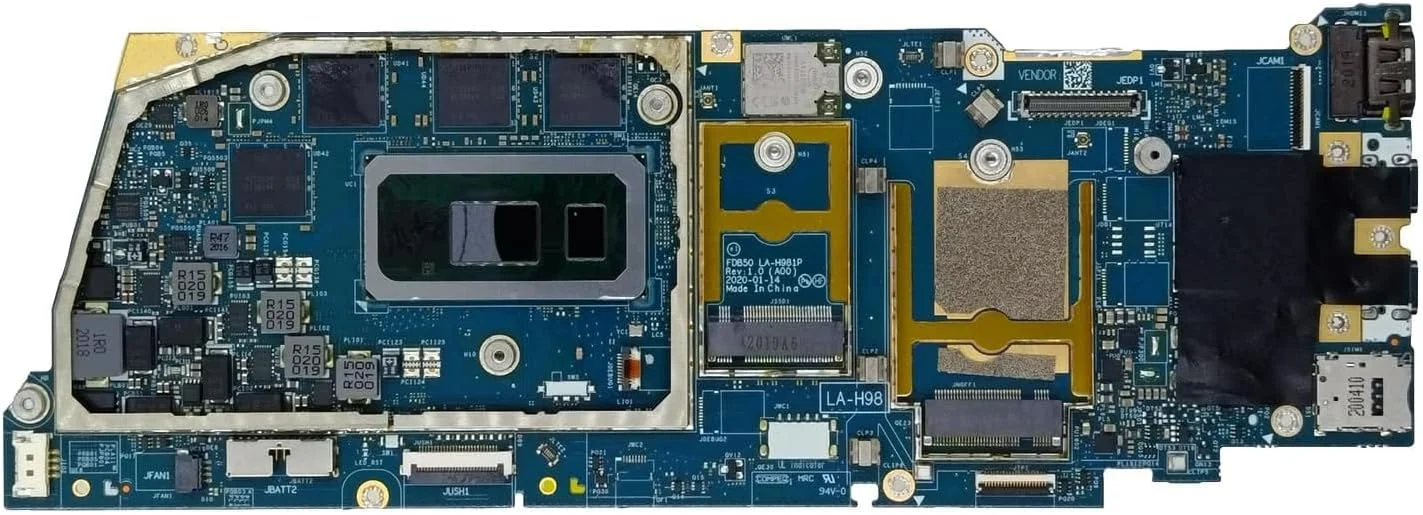مادربرد جایگزین 0G5X0F G5X0F برای لپ تاپ Dell Latitude 9510 مدل FDB50 LA-H981P، پردازنده i5-10310U، رم 8 گیگابایت