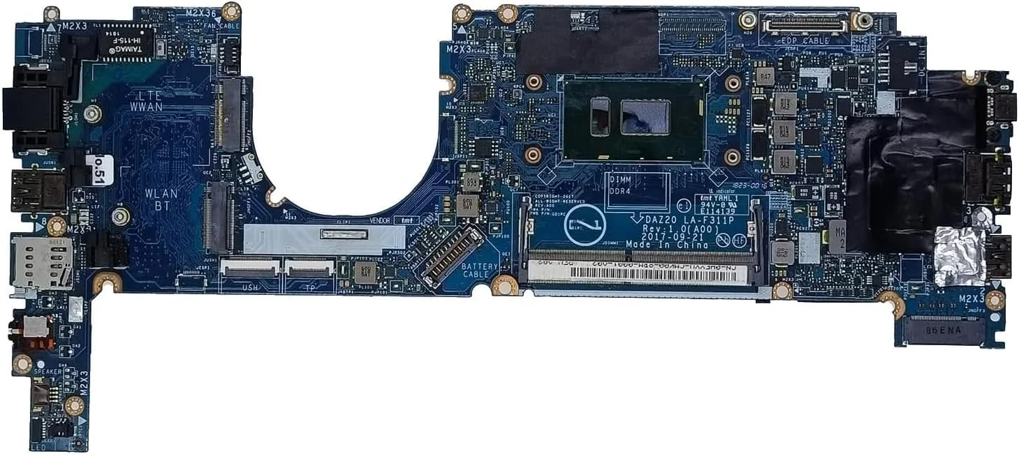 مادربرد جایگزین 0X225X X225X برای لپ تاپ دل Latitude 7290 مدل DAZ20 LA-F312P با پردازنده I5-8250U مادربرد جایگزین 0X225X X225X برای لپ تاپ دل Latitude 7290 مدل DAZ20 LA-F312P با پردازنده I5-8250U
