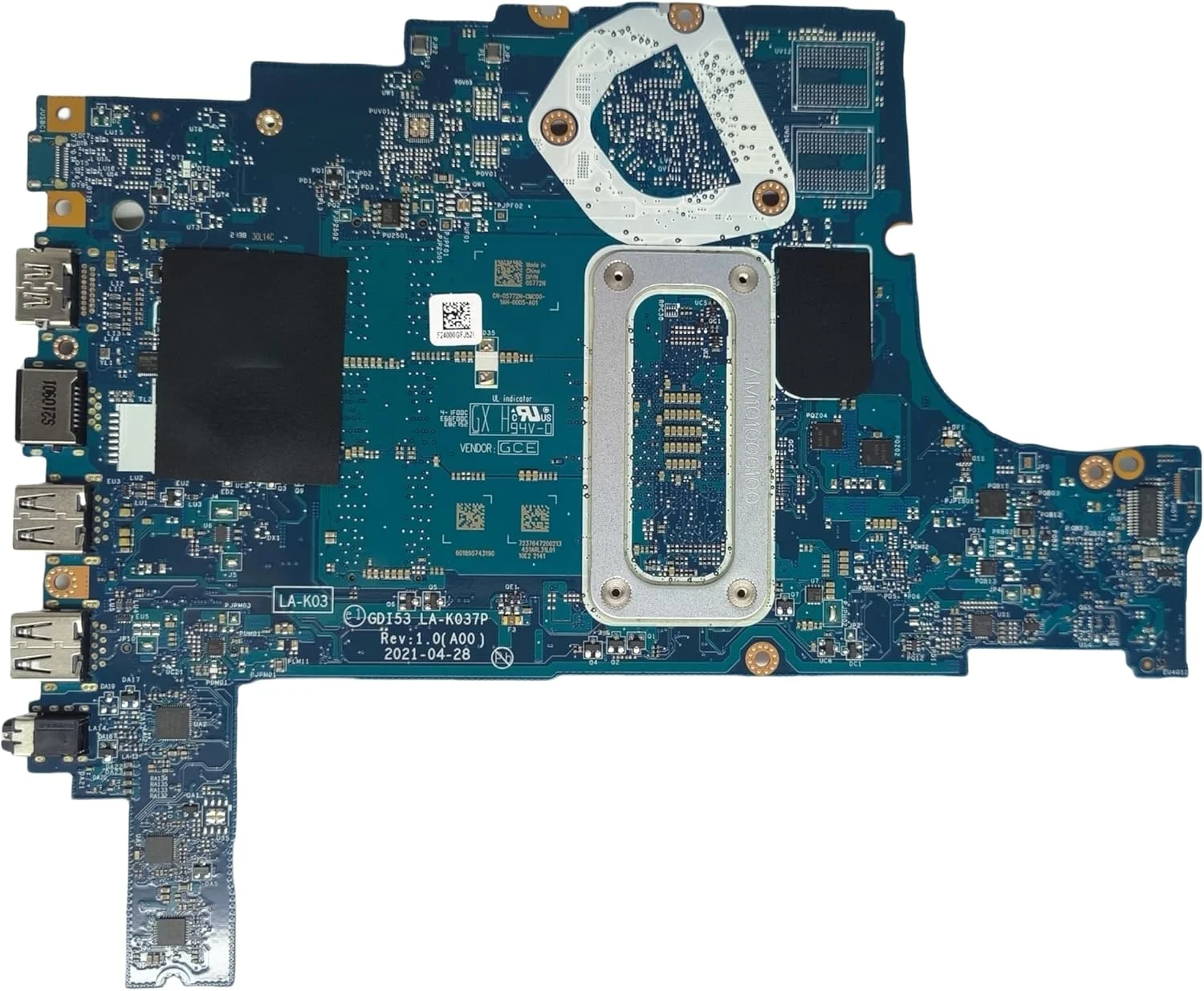 مادربرد جایگزین لپ تاپ GDI53 LA-K037P برای Dell Vostro 3405، پردازنده Ryzen 5 3500U، شماره قطعه 05772N 5772N