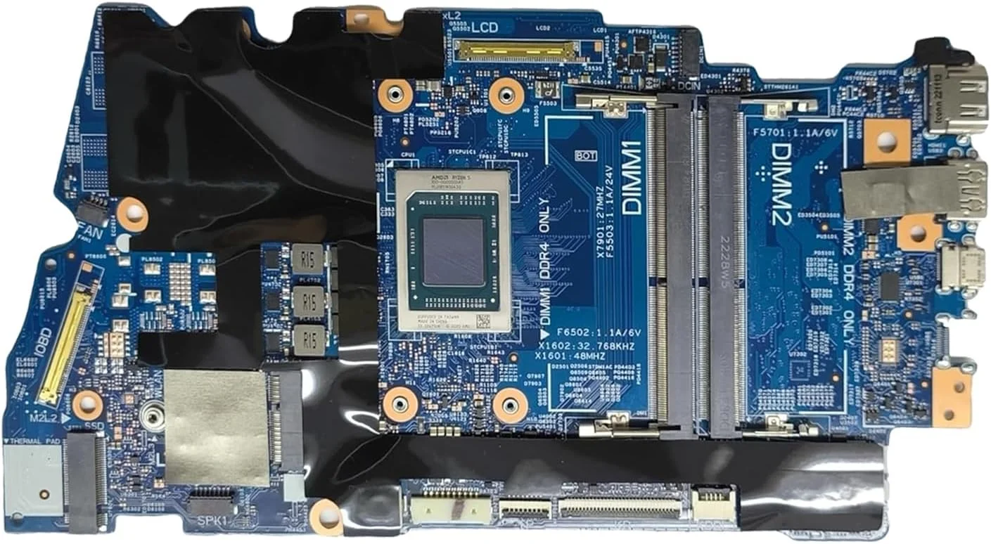 مادربرد جایگزین 08X8KN 8X8KN برای لپ تاپ دل Inspiron 14 5425، پردازنده R5-5625U، Odin14N_16V AMD UMA 213080-1