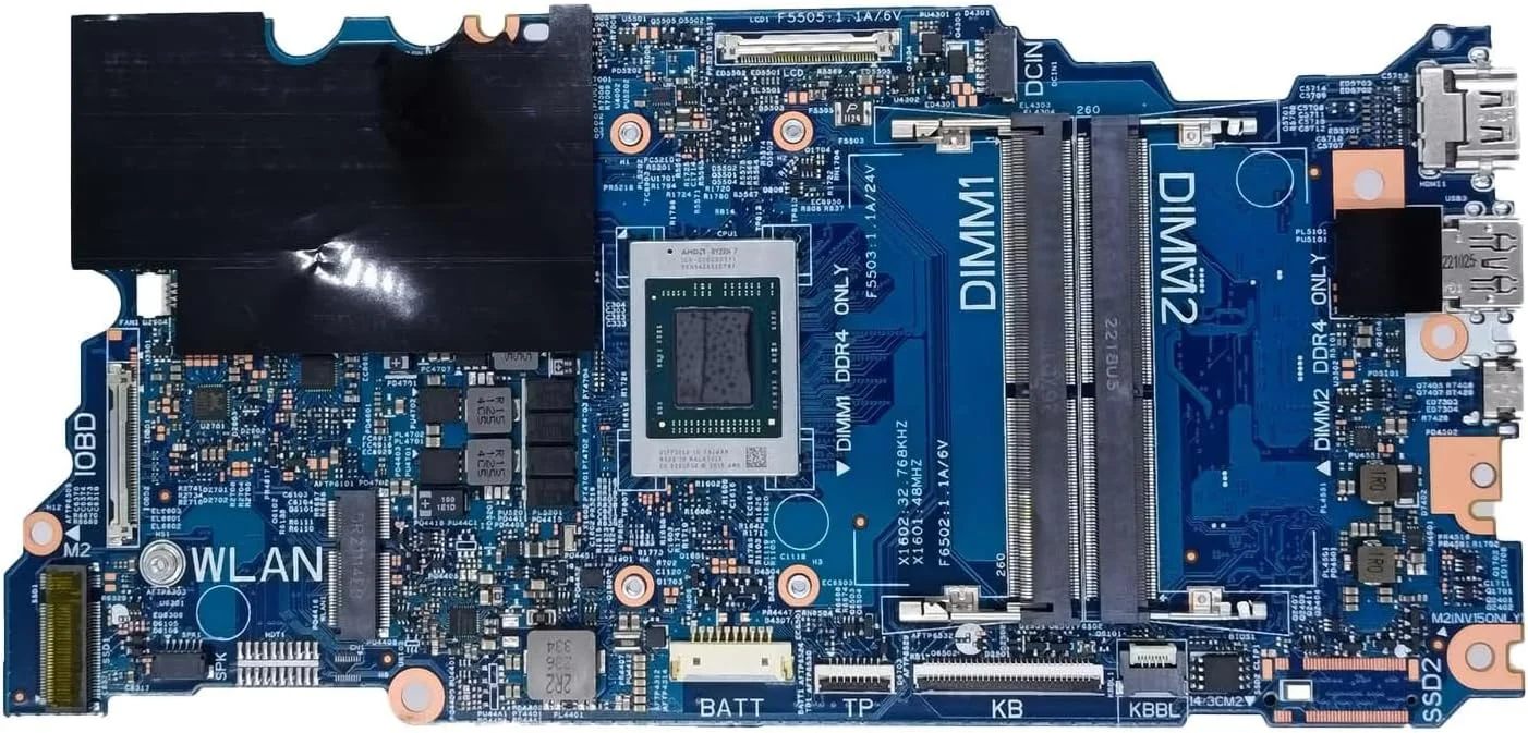 مادربرد جایگزین 0WKFHK WKFHK برای لپ تاپ دل Inspiron 5415 مدل Cyborg AMD 14N AOO 203097-1، برد اصلی سیستم با پردازنده R7-5700U مادربرد جایگزین 0WKFHK WKFHK برای لپ تاپ دل Inspiron 5415 مدل Cyborg AMD 14N AOO 203097-1، برد اصلی سیستم با پردازنده R7-5700U