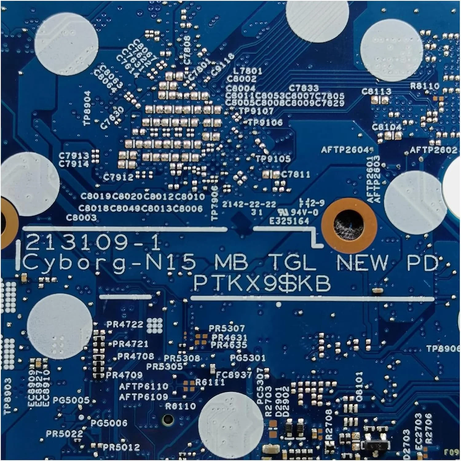 مادربرد جایگزین 076F7Y 76F7Y برای لپ تاپ دل Inspiron 5410 مدل 213109-1 Cyborg-N15 TGL، برد اصلی سیستم CPU جدید با پردازنده i7-11390H