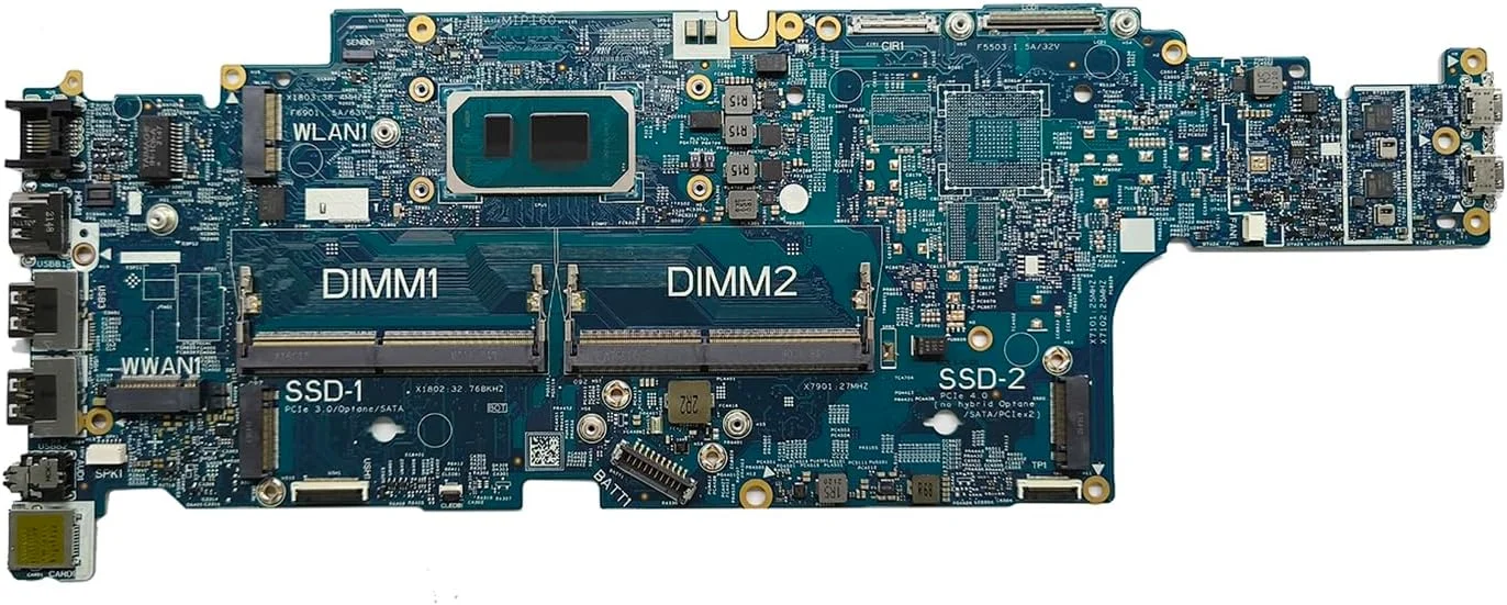 مادربرد جایگزین 0RW8NK RW8NK برای لپ تاپ Dell Precision 3560 مدل South Peak 15 213253-1، برد اصلی سیستم با پردازنده i5-1135G7