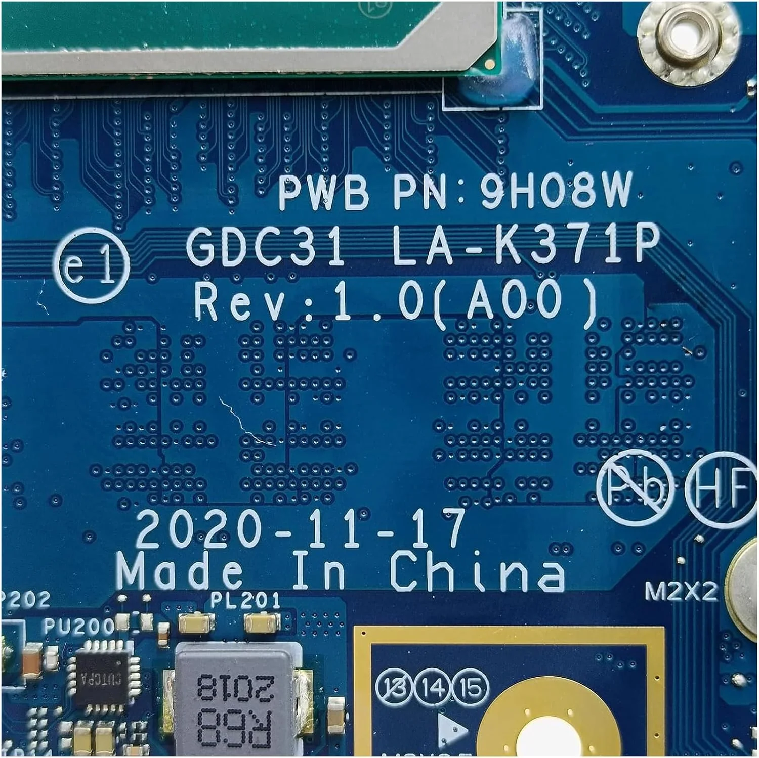 مادربرد جایگزین 0YFYRW YFYRW برای لپ تاپ Dell Latitude 7320 مدل GDC31 LA-K371P، پردازنده I5-1145G7، رم 8 گیگابایت مادربرد جایگزین 0YFYRW YFYRW برای لپ تاپ Dell Latitude 7320 مدل GDC31 LA-K371P، پردازنده I5-1145G7، رم 8 گیگابایت