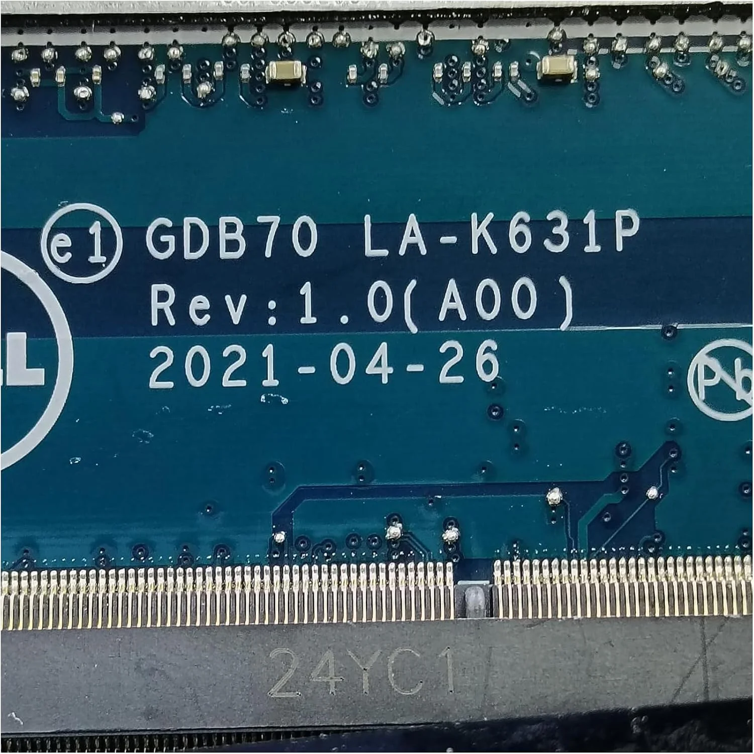 مادربرد جایگزین 0TC5N0 TC5N0 برای لپ تاپ Dell Precision 7760 مدل GDB70 LA-K631P، پردازنده i9-11950H