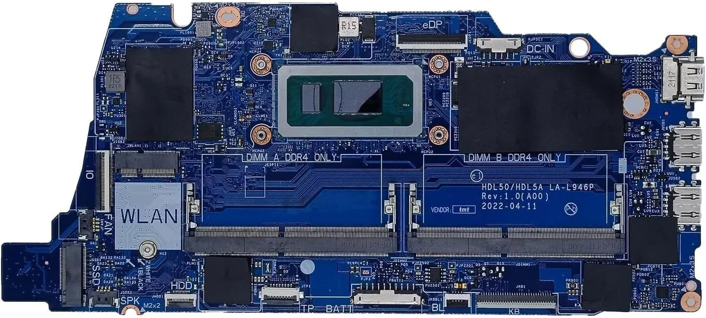 جایگزین مادربرد لپ تاپ دل اینسپایرون 15 3520 مدل 093NVT 93NVT، برد اصلی سیستم HDL50/HDL5A LA-L946P با پردازنده 7305