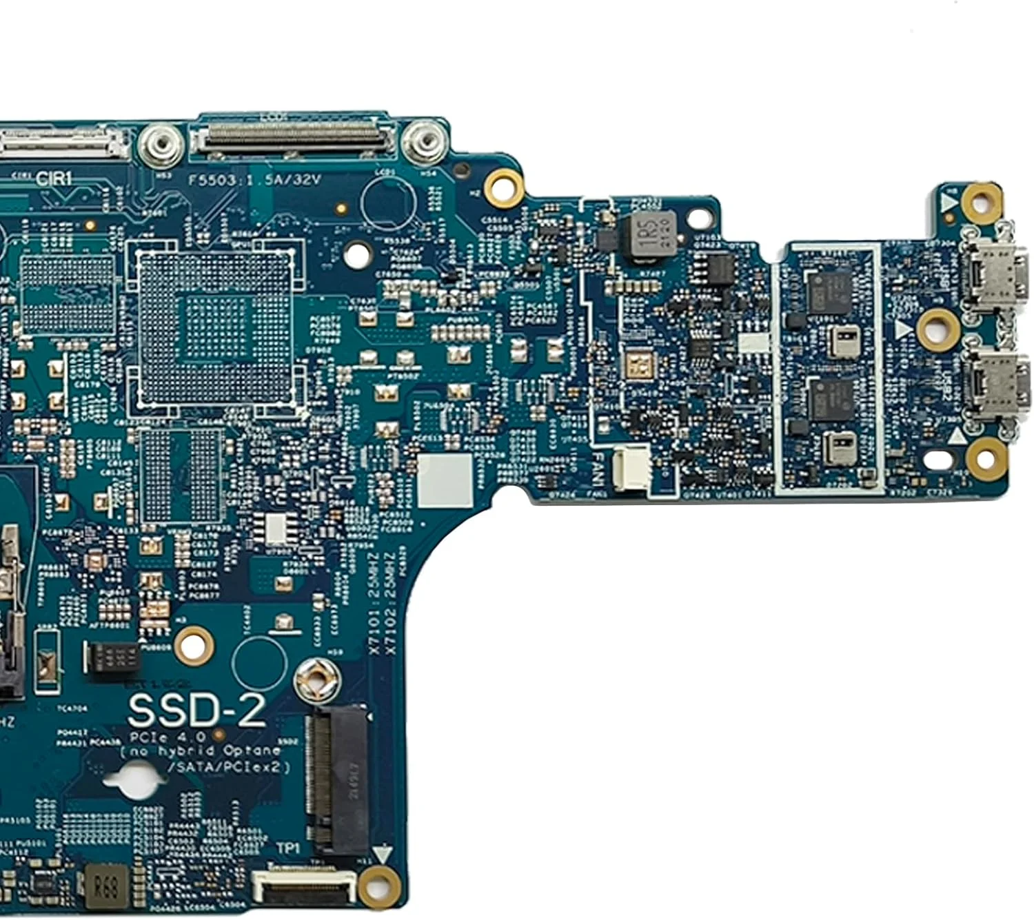 مادربرد جایگزین 0RW8NK RW8NK برای لپ تاپ Dell Precision 3560 مدل South Peak 15 213253-1، برد اصلی سیستم با پردازنده i5-1135G7