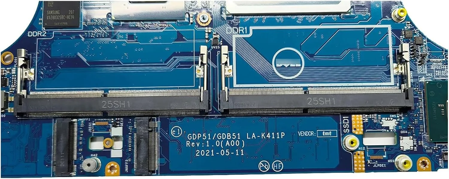مادربرد جایگزین 0DX49R DX49R برای لپ تاپ Dell Precision 5560 مدل LA-K411P، برد اصلی سیستم DIS با پردازنده I5-11500H و حافظه 4 گیگابایتی GDP51 GDB51 مادربرد جایگزین 0DX49R DX49R برای لپ تاپ Dell Precision 5560 مدل LA-K411P، برد اصلی سیستم DIS با پردازنده I5-11500H و حافظه 4 گیگابایتی GDP51 GDB51