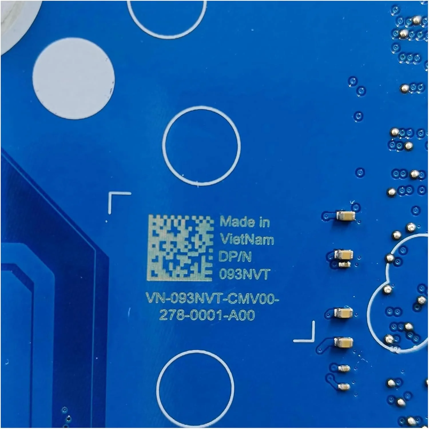 جایگزین مادربرد لپ تاپ دل اینسپایرون 15 3520 مدل 093NVT 93NVT، برد اصلی سیستم HDL50/HDL5A LA-L946P با پردازنده 7305