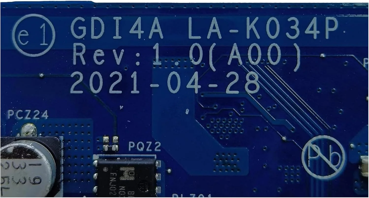 مادربرد جایگزین 0F3DD5 F3DD5 برای لپ تاپ Dell Vostro 3500 مدل GDI4A LA-K034P با پردازنده i7-1165G7