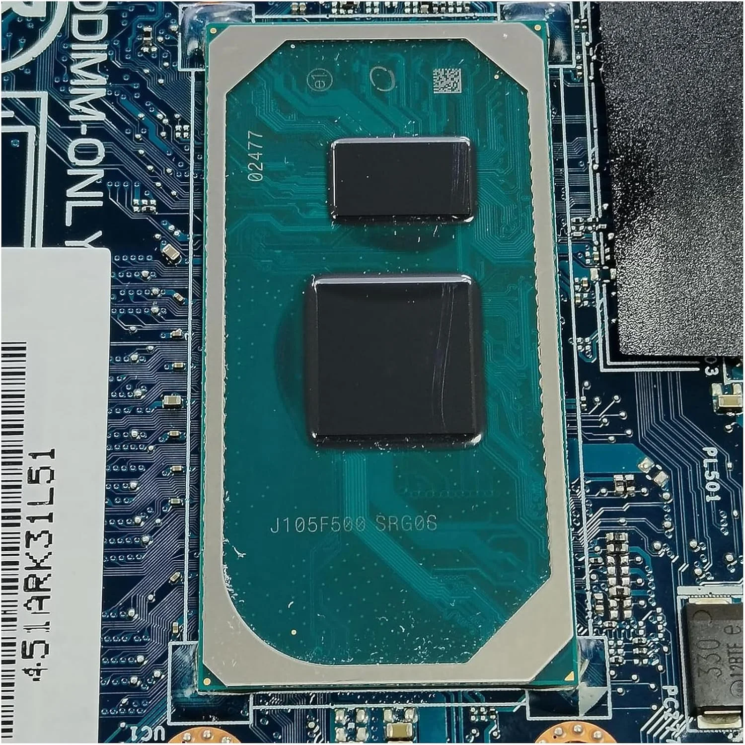 مادربرد جایگزین 0Y2CMN Y2CMN برای لپ تاپ Dell Vostro 3501 مدل GDI51 LA-K035P، پردازنده i3-1005G1