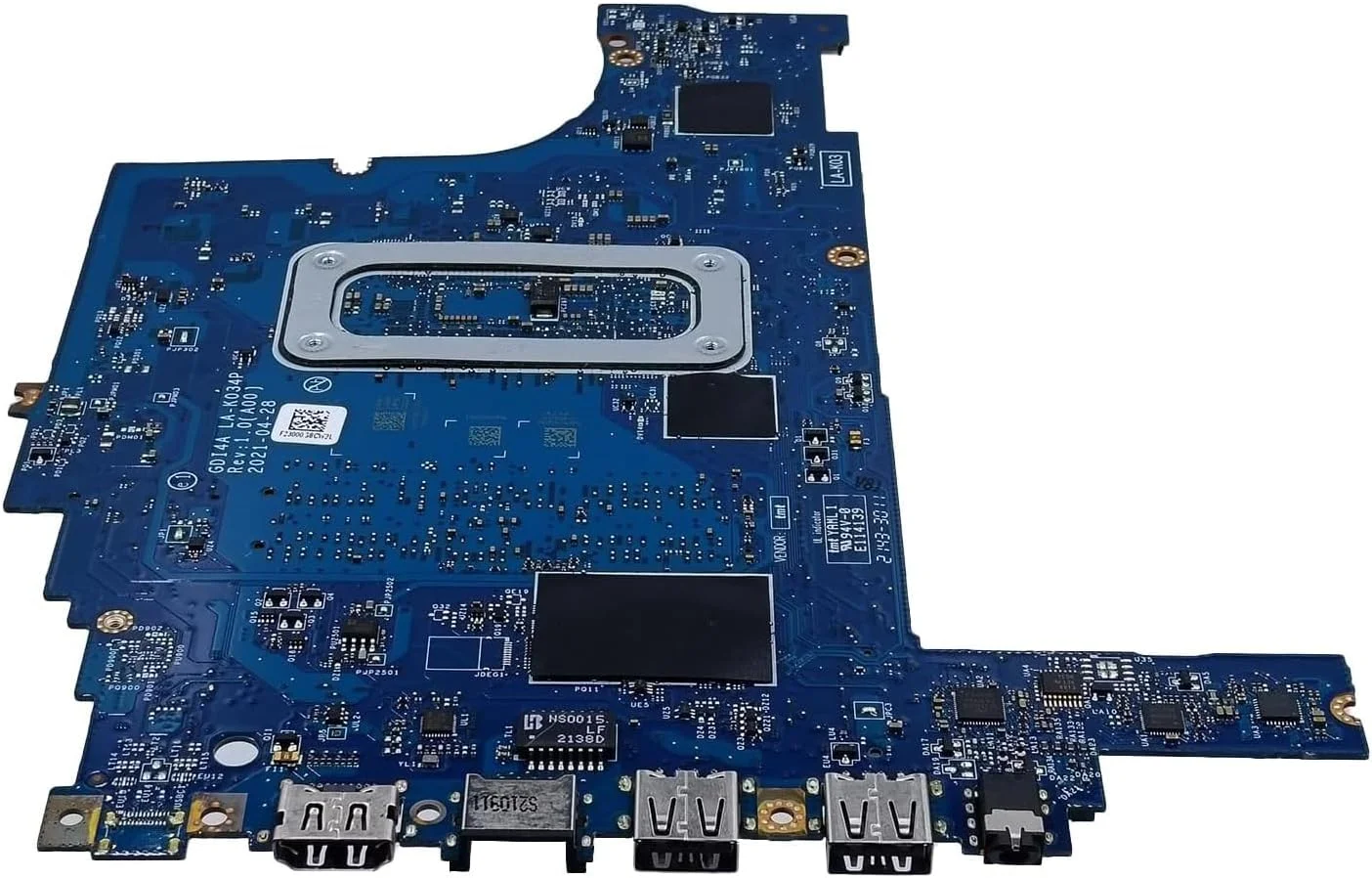 مادربرد جایگزین 0F3DD5 F3DD5 برای لپ تاپ Dell Vostro 3500 مدل GDI4A LA-K034P با پردازنده i7-1165G7