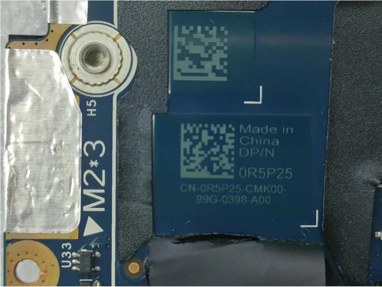 مادربرد جایگزین 0R5P25 R5P25 برای لپ تاپ دل Latitude 7400 مدل EDB41 LA-G441P، پردازنده i7-8665U و 16 گیگابایت رم