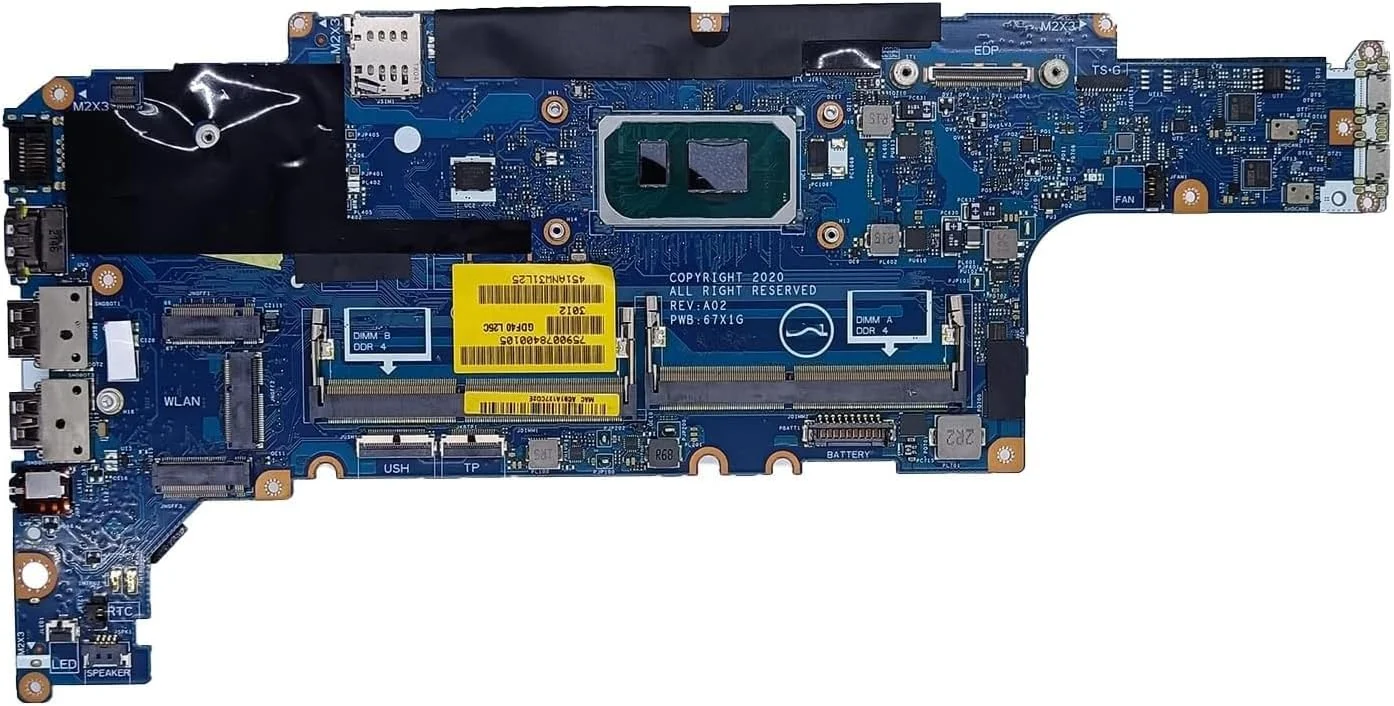 مادربرد جایگزین 01X1F5 1X1F5 برای لپ تاپ Dell Latitude 5420 مدل GDF40 LA-K491P با پردازنده i5-1135G7
