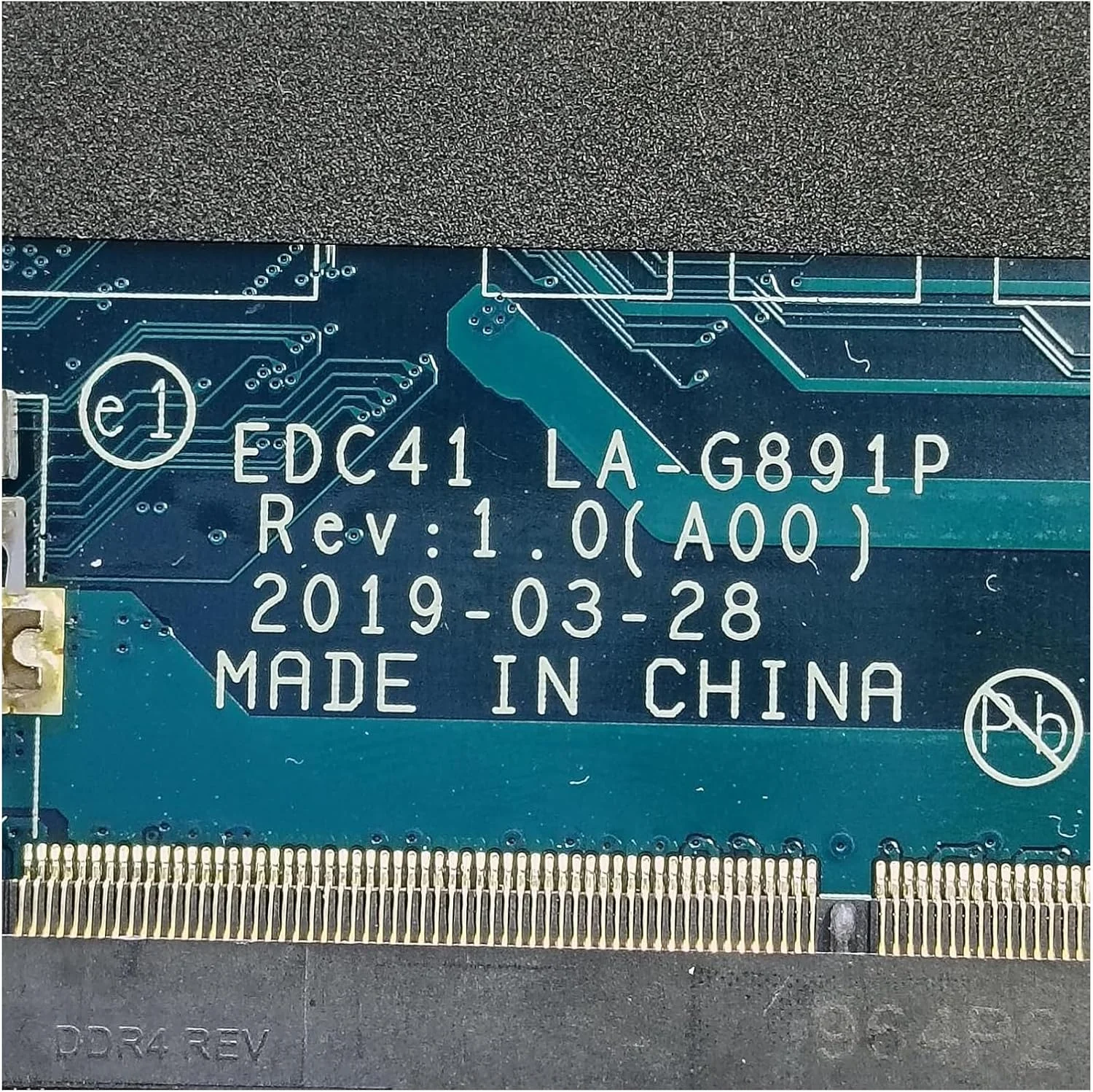 مادربرد جایگزین 0HJD1J HJD1J برای لپ تاپ Dell Latitude 5400 مدل EDC41 LA-G891P، پردازنده i5-8365U