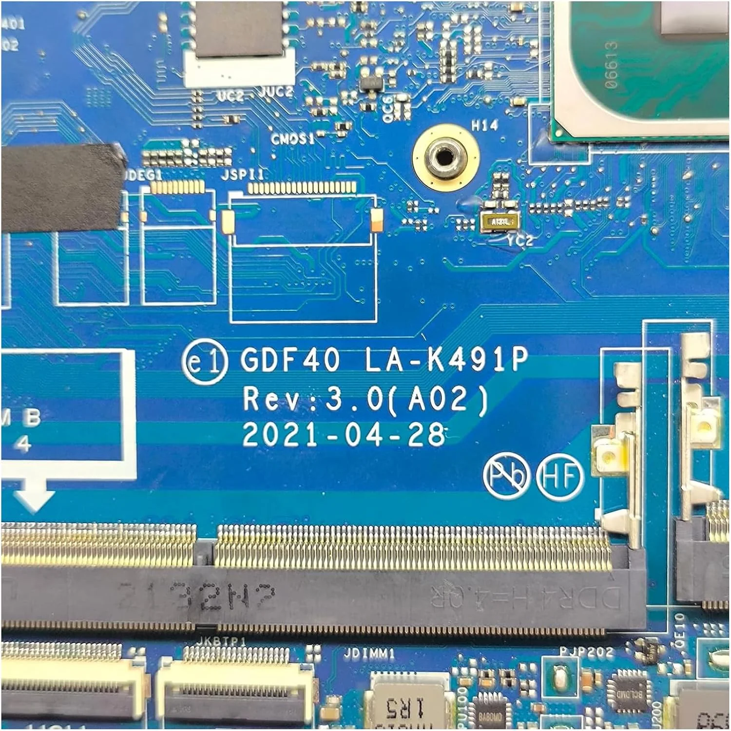 مادربرد جایگزین 035X97 35X97 برای لپ تاپ دل Latitude 5420 مدل GDF40 LA-K491P، پردازنده اصلی i7-1165G7