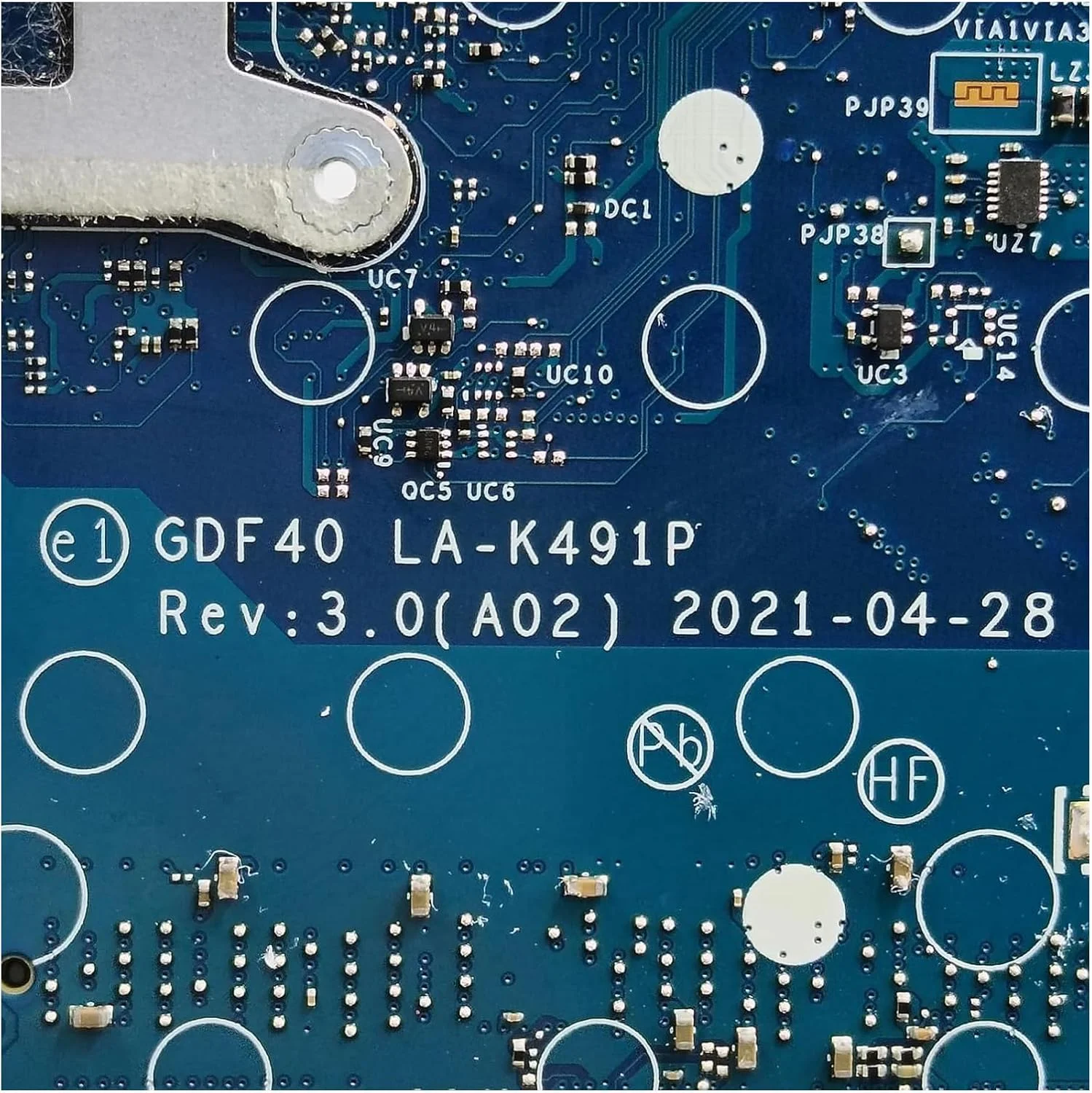 مادربرد جایگزین 01X1F5 1X1F5 برای لپ تاپ Dell Latitude 5420 مدل GDF40 LA-K491P با پردازنده i5-1135G7