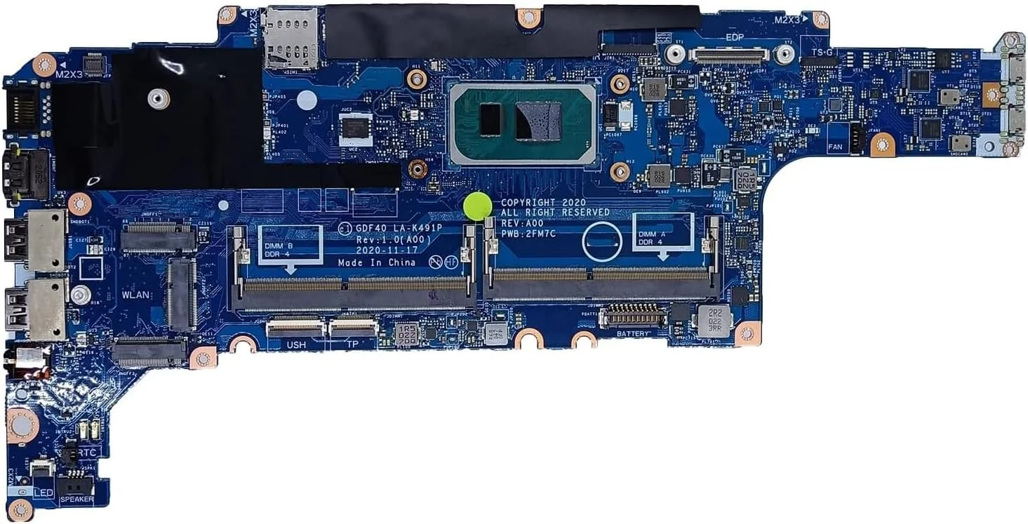 مادربرد جایگزین 0M51J7 M51J7 برای لپ تاپ Dell Latitude 5420 مدل GDF40 LA-K491P، پردازنده اصلی I5-1145G7