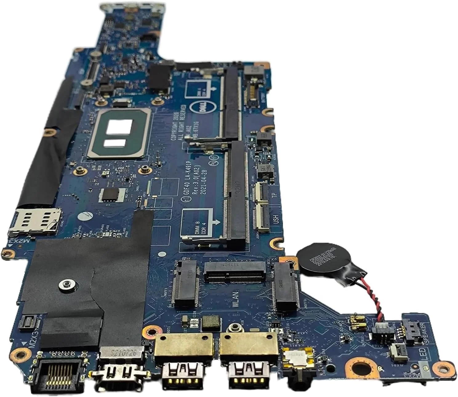 مادربرد جایگزین 035X97 35X97 برای لپ تاپ دل Latitude 5420 مدل GDF40 LA-K491P، پردازنده اصلی i7-1165G7