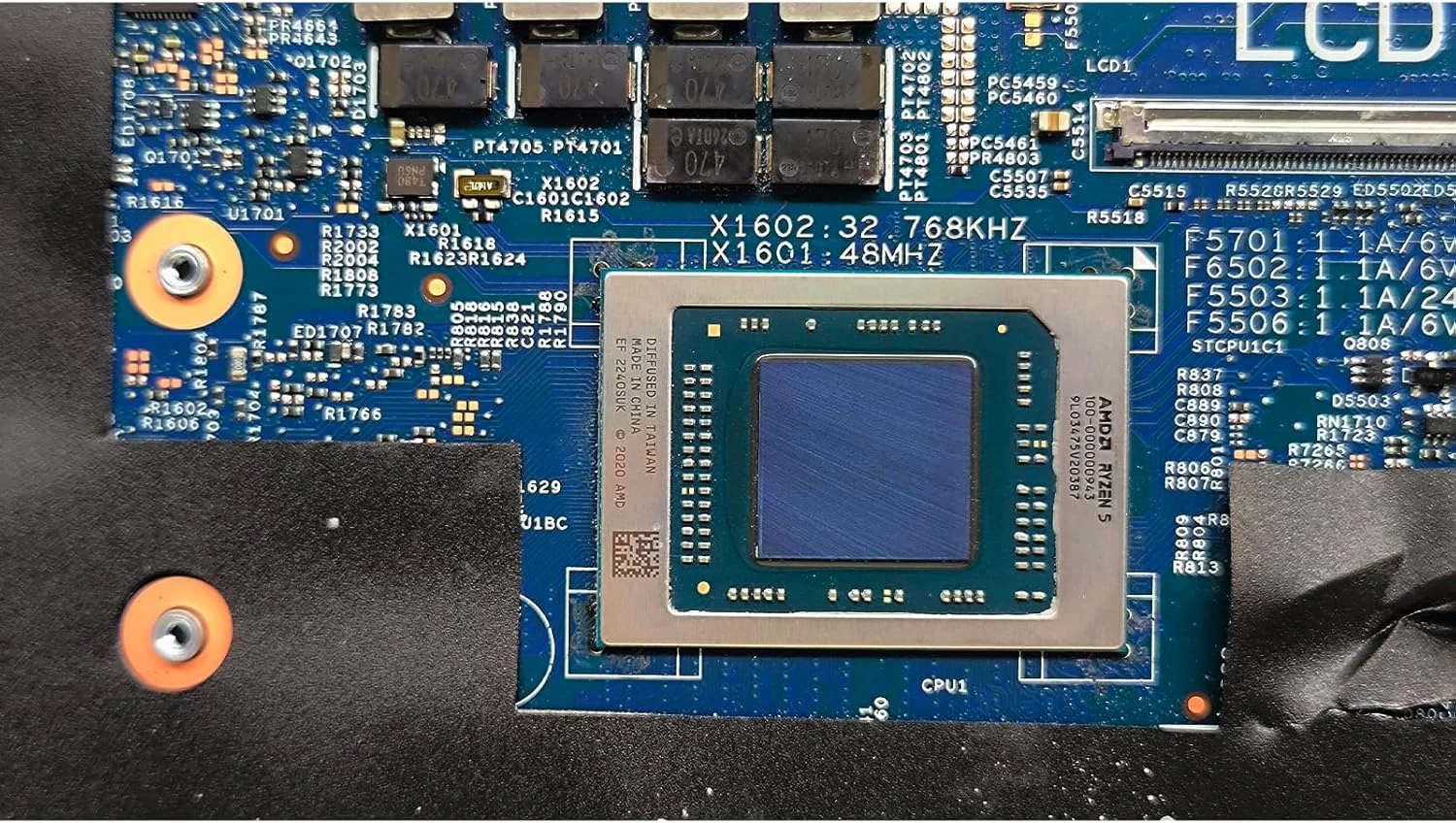 مادربرد جایگزین 0JFPRD JFPRD برای لپ تاپ Dell Inspiron 16 5635 مدل Quake N14_N16 AMD BCL-R223095-1، پردازنده Ryzen 5 7530U و 16 گیگابایت رم