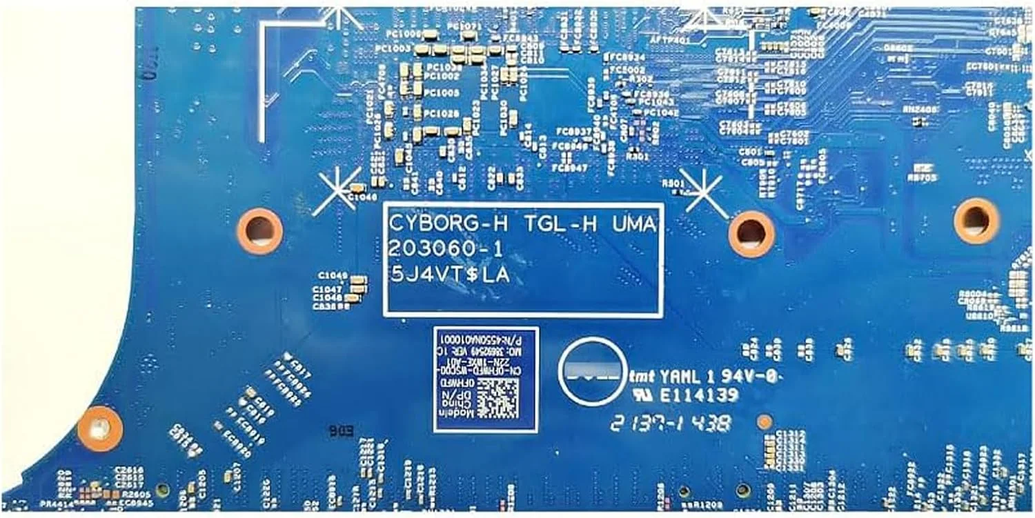 مادربرد جایگزین 0FHWFD FHWFD برای لپ تاپ دل Inspiron 16 7610، برد اصلی سیستم 203060-1، پردازنده SRKT3 i7-11800H مادربرد جایگزین 0FHWFD FHWFD برای لپ تاپ دل Inspiron 16 7610، برد اصلی سیستم 203060-1، پردازنده SRKT3 i7-11800H