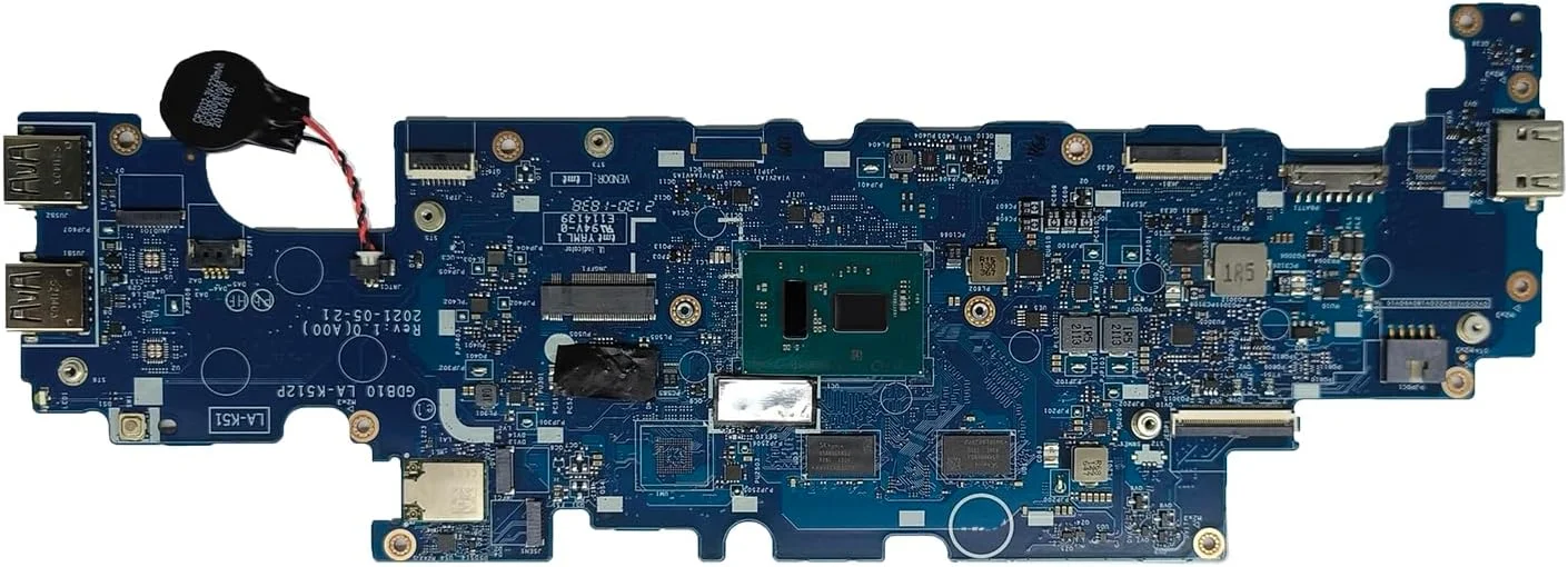 مادربرد جایگزین 0M0JC3 M0JC3 برای لپ تاپ Dell Latitude 3120 مدل GDB10 LA-K512P، پردازنده N5100 چهارهسته ای 1.1 گیگاهرتز با 4 گیگابایت رم
