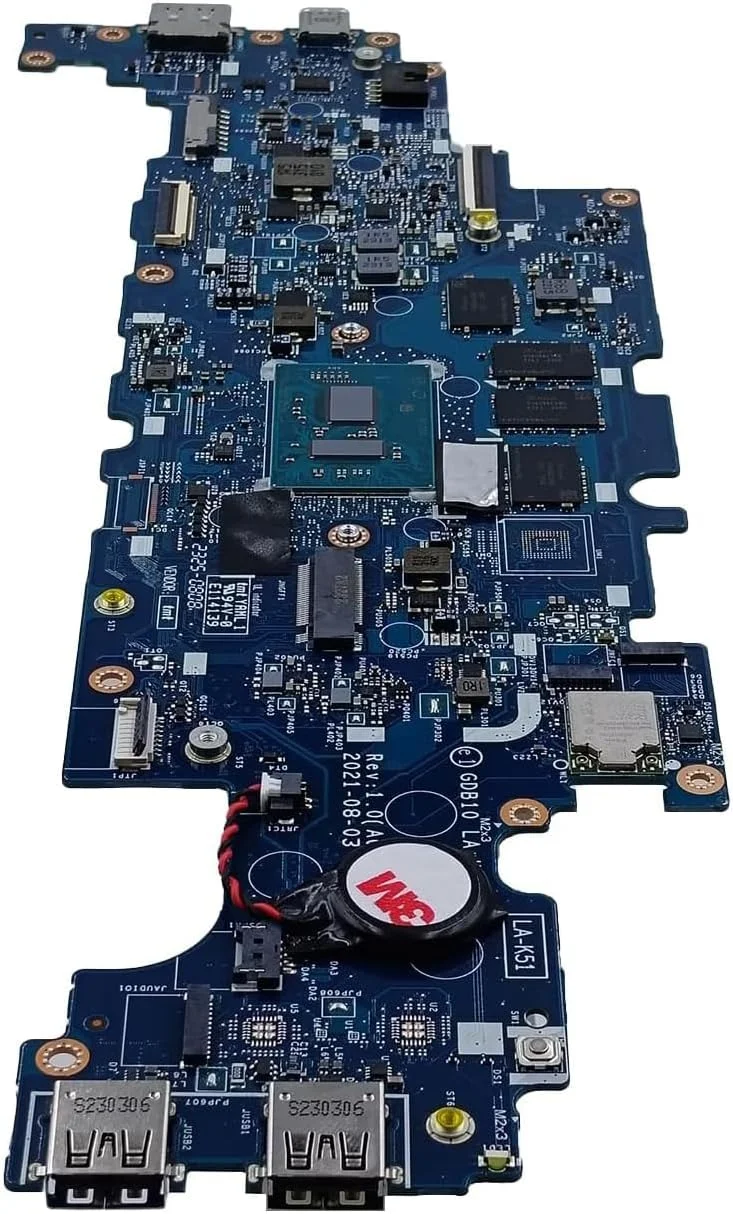 مادربرد جایگزین 0M12DJ M12DJ برای لپ تاپ دل Latitude 3120 مدل GDB10 LA-K511P، پردازنده N6000 و 4 گیگابایت رم