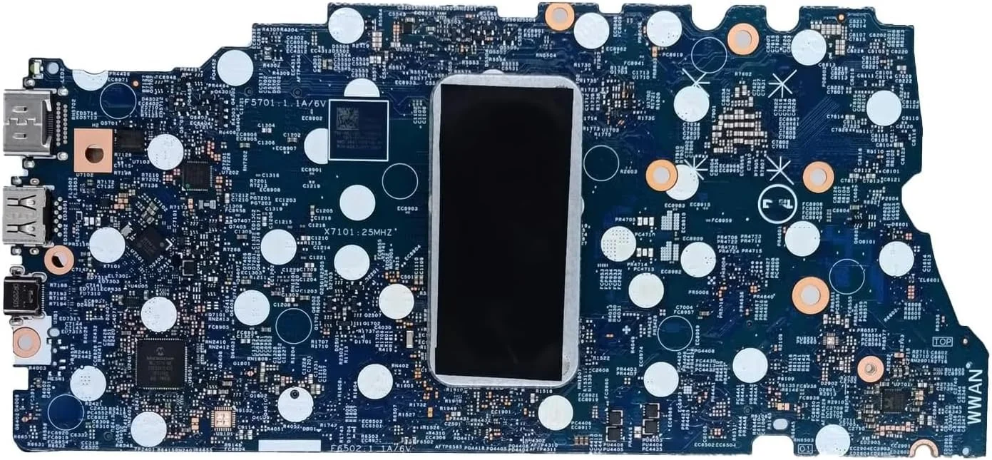 جایگزینی مادربرد لپ تاپ Dell Inspiron 5406 2-in-1 مدل 0FW6F0 FW6F0، برد اصلی سیستم HELCAT 14 TGL 8L 19860-1 با پردازنده i5-1135G7