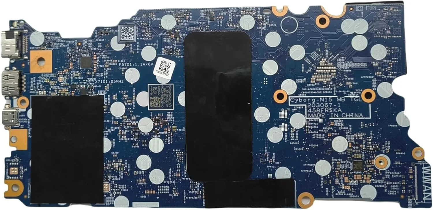 مادربرد جایگزین 0C7MPR C7MPR برای لپ تاپ Dell Inspiron 5410 مدل Cyborg-N15 MB TGL 203067-1، برد اصلی سیستم با پردازنده i7-11390H