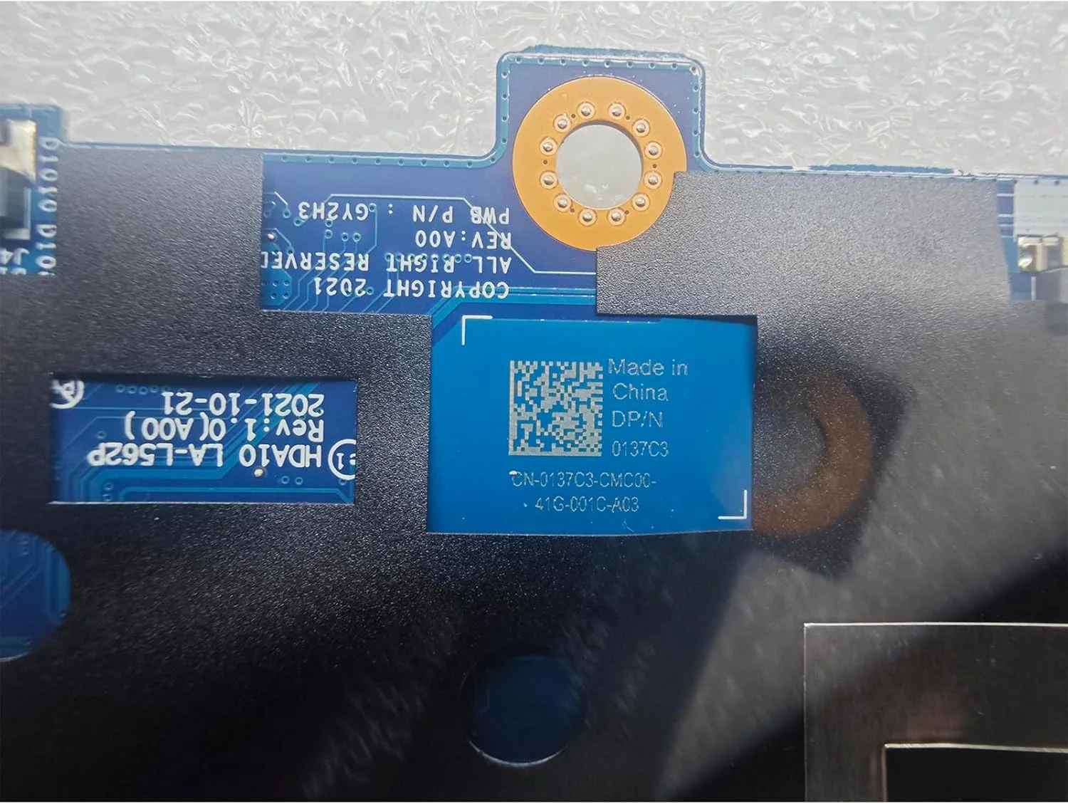 مادربرد جایگزین 0137C3 137C3 برای لپ تاپ Dell Chromebook 3110 مدل HDA10 LA-L562P، پردازنده N4500 دو هسته ای 1.1 گیگاهرتز، 4 گیگابایت رم، 32 گیگابایت حافظه (مناسب برای CHROMEBOOK 3110 2-in-1 نیست)