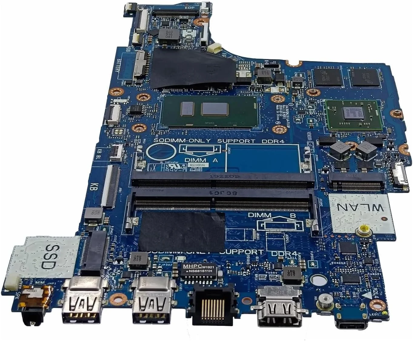 مادربرد جایگزین 0KPT7N KPT7N برای لپ تاپ دل Inspiron 5570 مدل CAL50 DAL10 LA-F115P، پردازنده اصلی i7-7500U و گرافیک Radeon 530 با حافظه 4 گیگابایت