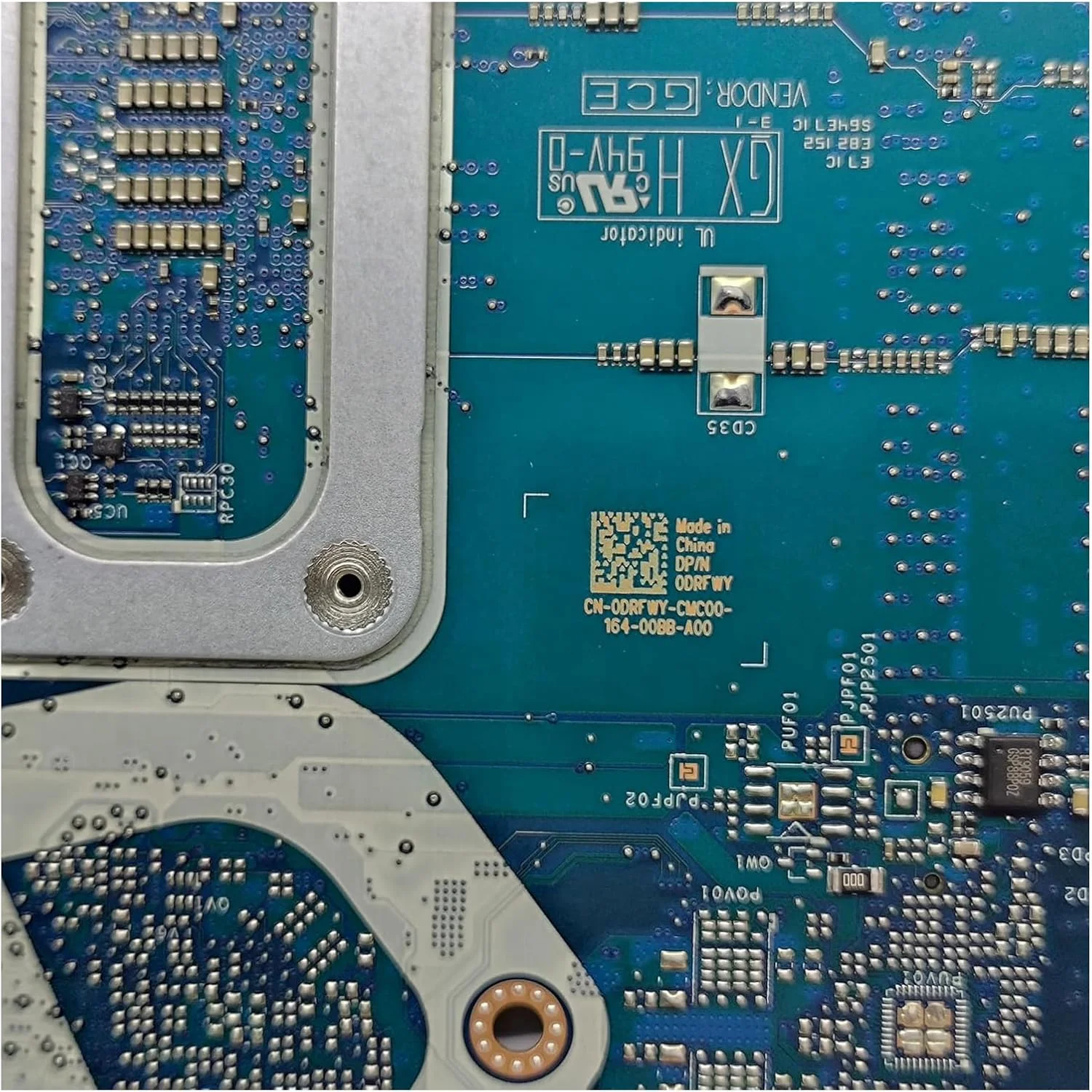 مادربرد جایگزین 0DRFWY DRFWY برای لپ تاپ Dell inspiron 3505 مدل GDI53 LA-K001P، پردازنده Ryzen 7 3700U