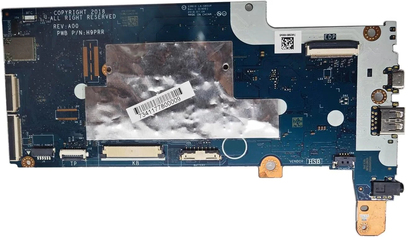 مادربرد جایگزین 0WKMPN WKMPN برای لپ تاپ Dell Chromebook 3100 2-in-1 با 4 گیگابایت رم و 32 گیگابایت حافظه پردازنده N4020