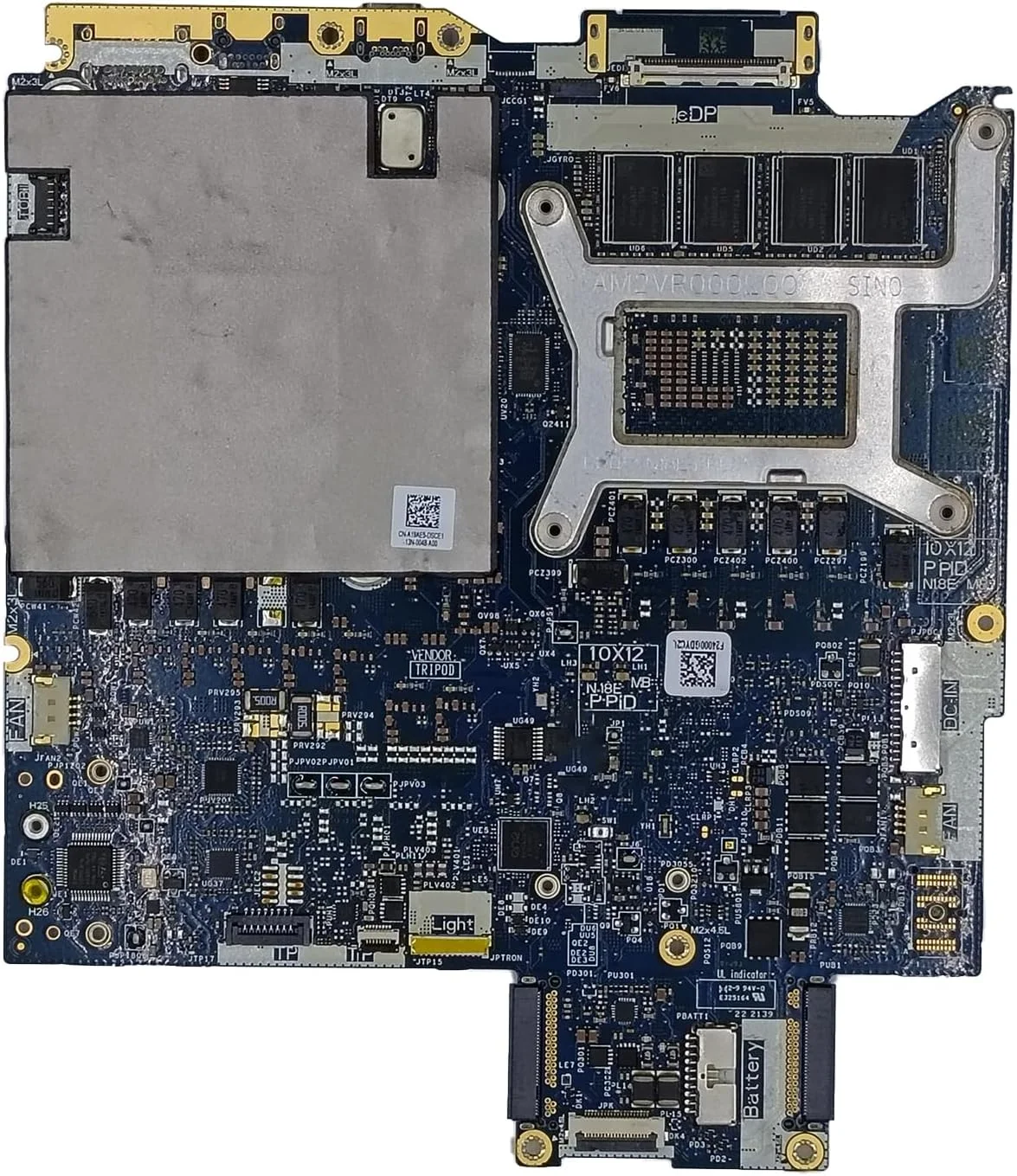 جایگزینی برای مادربرد Dell Alienware M17 R3 M15 R3 مدل LA-J521P با پردازنده i7-10750H، رم 16 گیگابایتی و کارت گرافیک RTX 2070 8GB، شماره قطعه 0N70XY N70XY