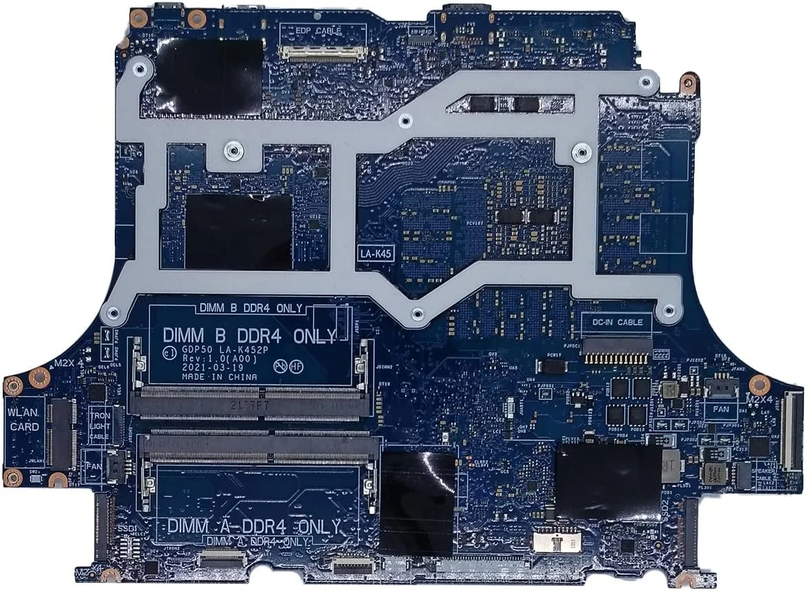 مادربرد جایگزین برای دل Alienware M15 R6 مدل GDP50 LA-K452P، پردازنده i7-11800H، کارت گرافیک RTX 3060 6GB، شماره قطعه 0P1P51 P1P51 مادربرد جایگزین برای دل Alienware M15 R6 مدل GDP50 LA-K452P، پردازنده i7-11800H، کارت گرافیک RTX 3060 6GB، شماره قطعه 0P1P51 P1P51