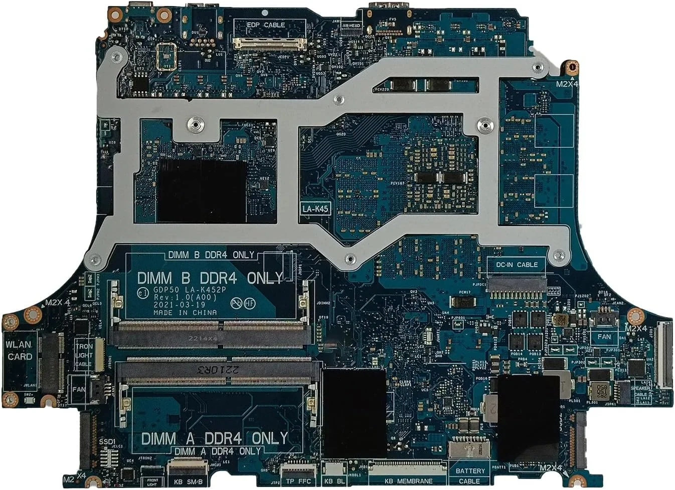 مادربرد جایگزین برای دل Alienware M15 R6 مدل GDP50 LA-K452P، پردازنده i5-11400H، کارت گرافیک RTX 3060 6GB، شماره قطعه 0CT8N2 CT8N2 مادربرد جایگزین برای دل Alienware M15 R6 مدل GDP50 LA-K452P، پردازنده i5-11400H، کارت گرافیک RTX 3060 6GB، شماره قطعه 0CT8N2 CT8N2