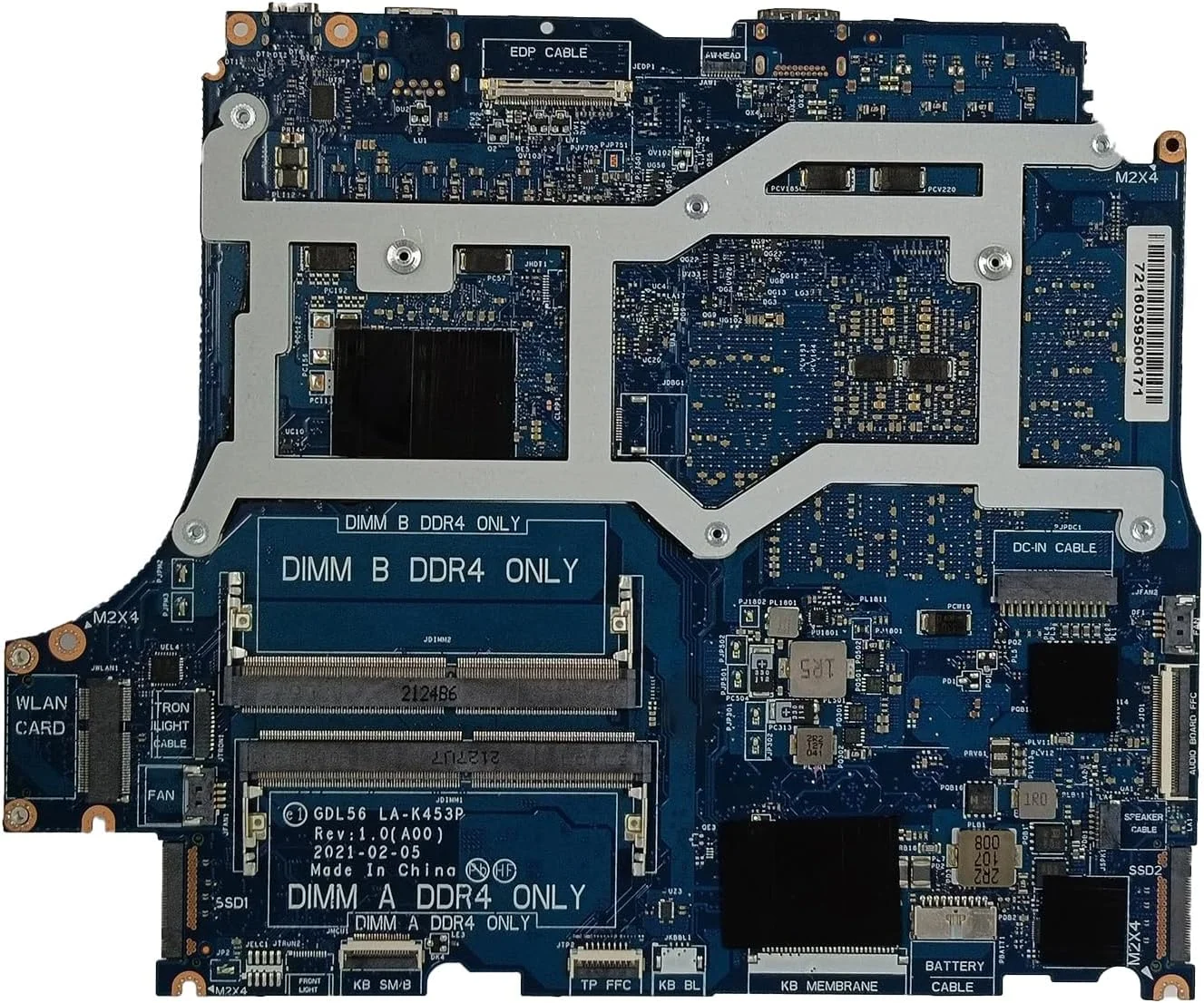 مادربرد جایگزین برای دل Alienware M15 R5 مدل GDL56 LA-K453P، دارای پردازنده R7-5800H و کارت گرافیک RTX3060 6GB، شماره قطعه 0WK6YJ WK6YJ مادربرد جایگزین برای دل Alienware M15 R5 مدل GDL56 LA-K453P، دارای پردازنده R7-5800H و کارت گرافیک RTX3060 6GB، شماره قطعه 0WK6YJ WK6YJ