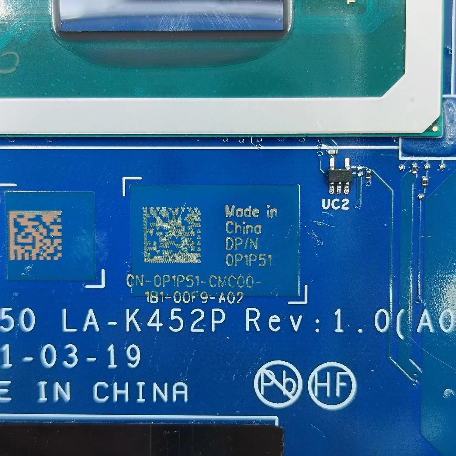 مادربرد جایگزین برای دل Alienware M15 R6 مدل GDP50 LA-K452P، پردازنده i7-11800H، کارت گرافیک RTX 3060 6GB، شماره قطعه 0P1P51 P1P51 مادربرد جایگزین برای دل Alienware M15 R6 مدل GDP50 LA-K452P، پردازنده i7-11800H، کارت گرافیک RTX 3060 6GB، شماره قطعه 0P1P51 P1P51