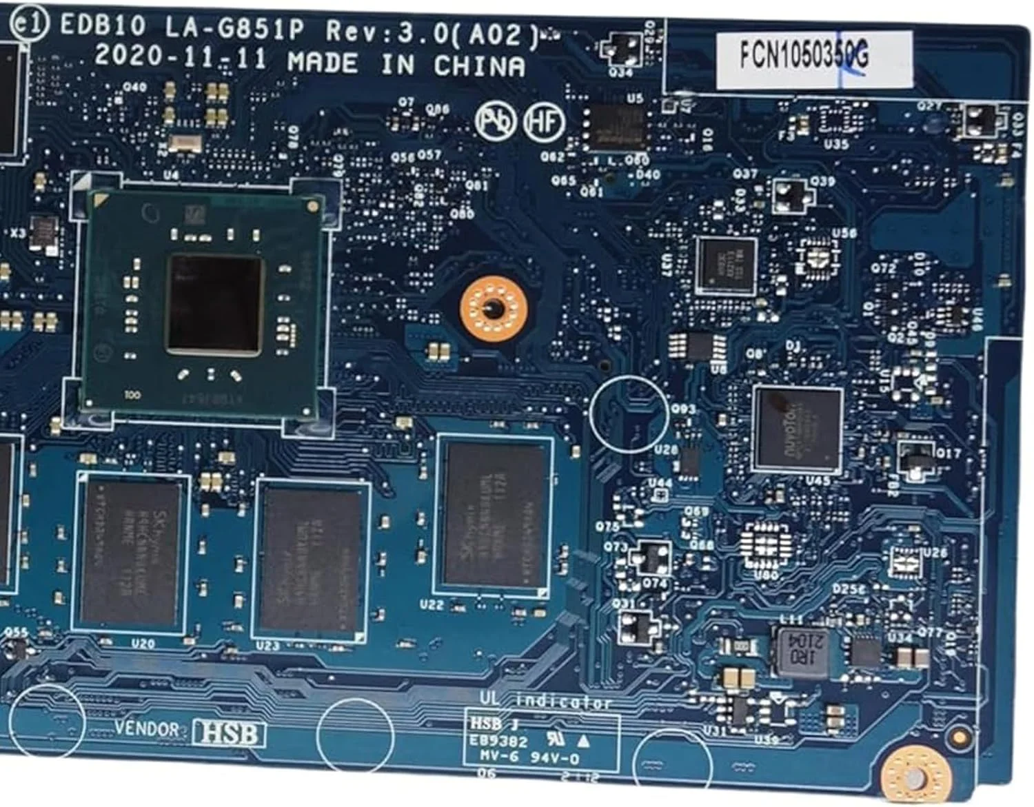 مادربرد جایگزین 02VPK7 2VPK7 برای لپ تاپ Dell Chromebook 3100 مدل EDB10 LA-G851P، پردازنده N4020 دو هسته ای 1.1 گیگاهرتز، 4 گیگابایت رم و 32 گیگابایت حافظه (مناسب برای CHROMEBOOK 3100 2-in-1 نیست) مادربرد جایگزین 02VPK7 2VPK7 برای لپ تاپ Dell Chromebook 3100 مدل EDB10 LA-G851P، پردازنده N4020 دو هسته ای 1.1 گیگاهرتز، 4 گیگابایت رم و 32 گیگابایت حافظه (مناسب برای CHROMEBOOK 3100 2-in-1 نیست)